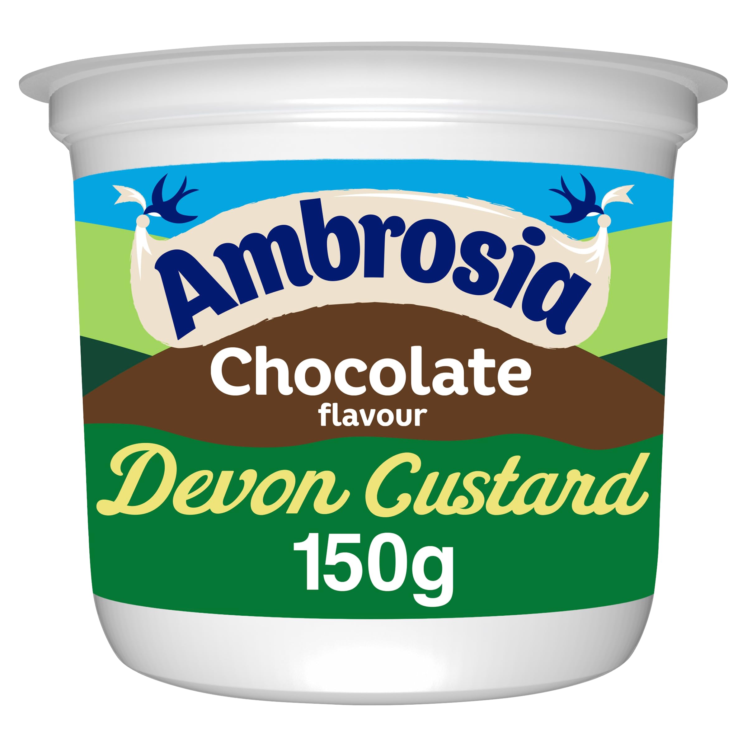 Ambrosia Devon Custard - Chocolate Flavour Ready-to-Eat Dessert Pot | 150g