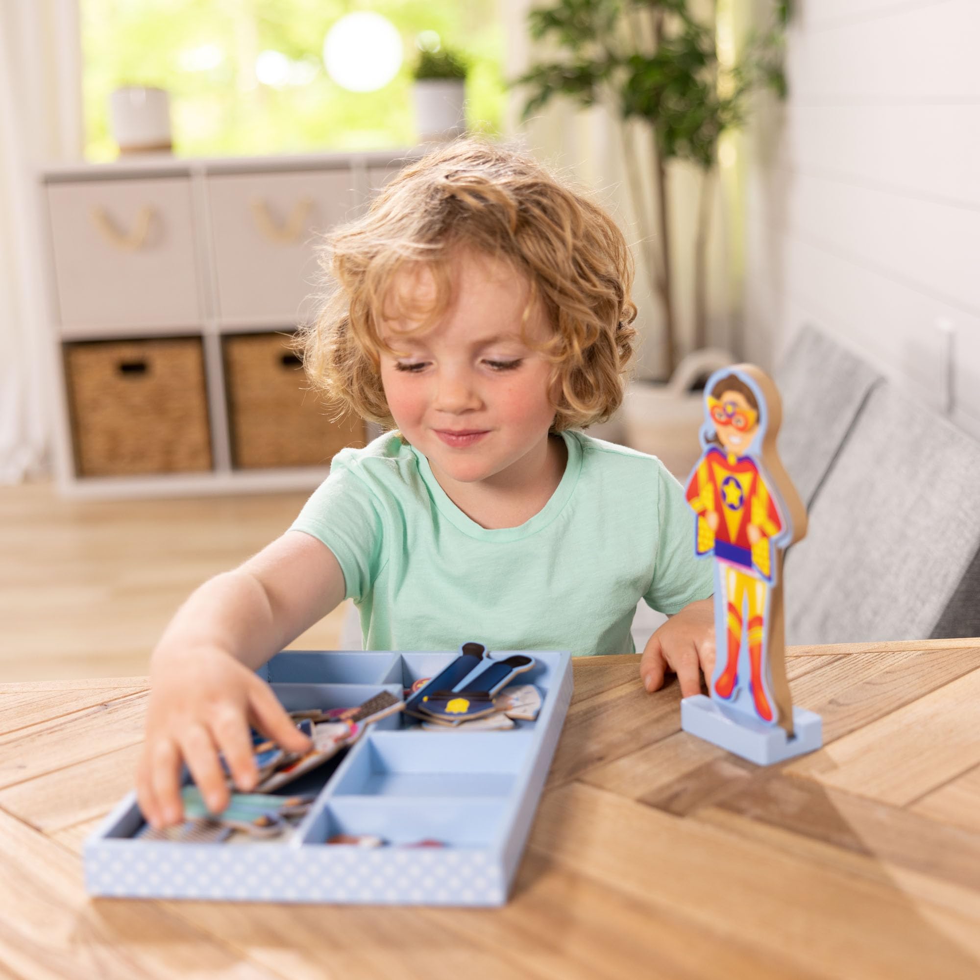 Melissa & Doug Magnetic Dress-Up Doll Set Julia - 24 Magnetic Pieces | Ages 3+ 2