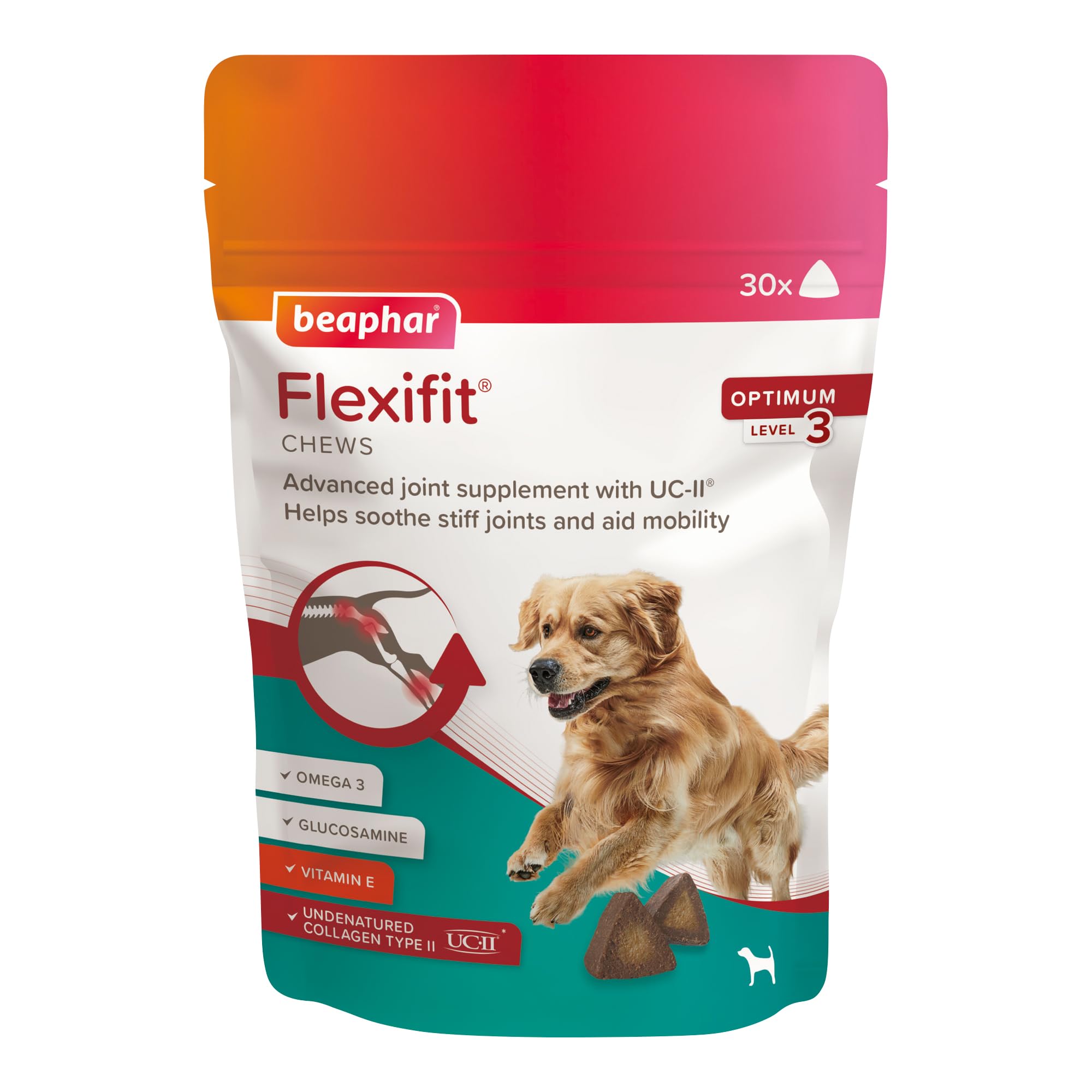 Beaphar Flexifit® Optimum UC-II Joint Supplement for Dogs | 30 Tablets