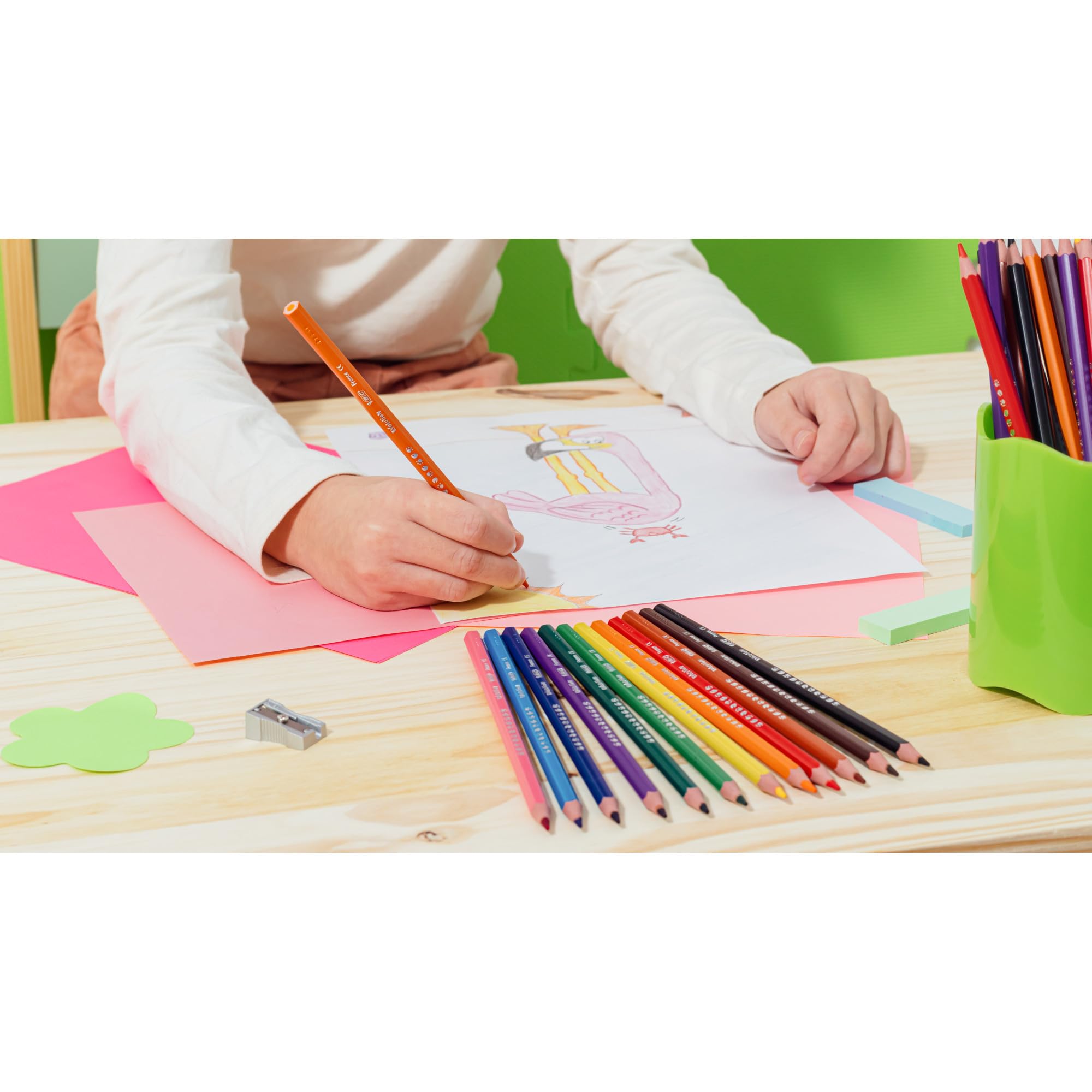 BIC Kids Evolution Coloured Pencils - Wood-Free, Durable Art Supplies for Kids 7