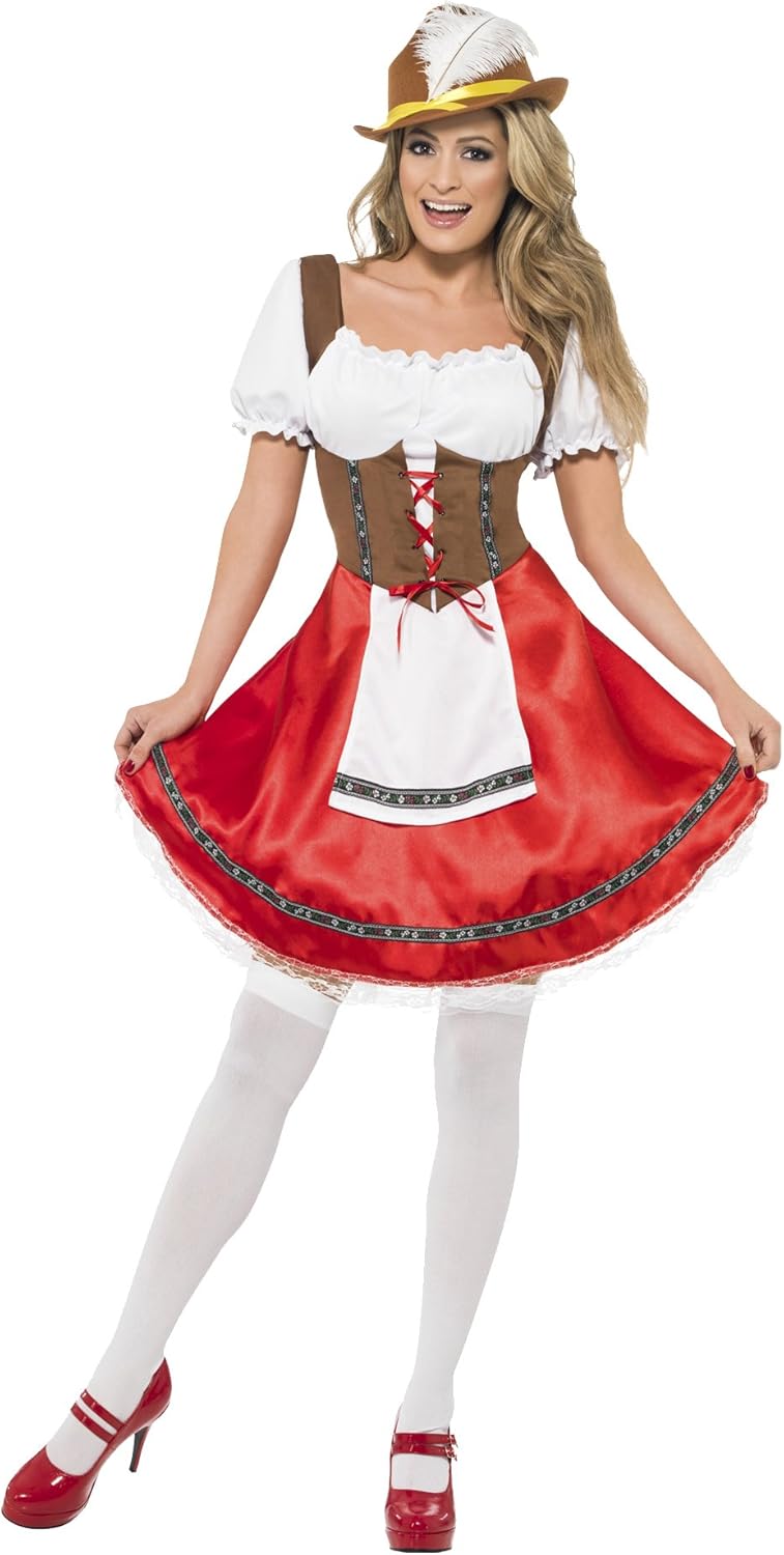 Smiffys Bavarian Wench Costume - Women's Dress with Attached Apron 5