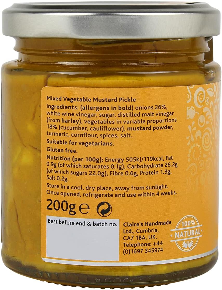 Claire's Handmade - Sweet Piccalilli 200g 6