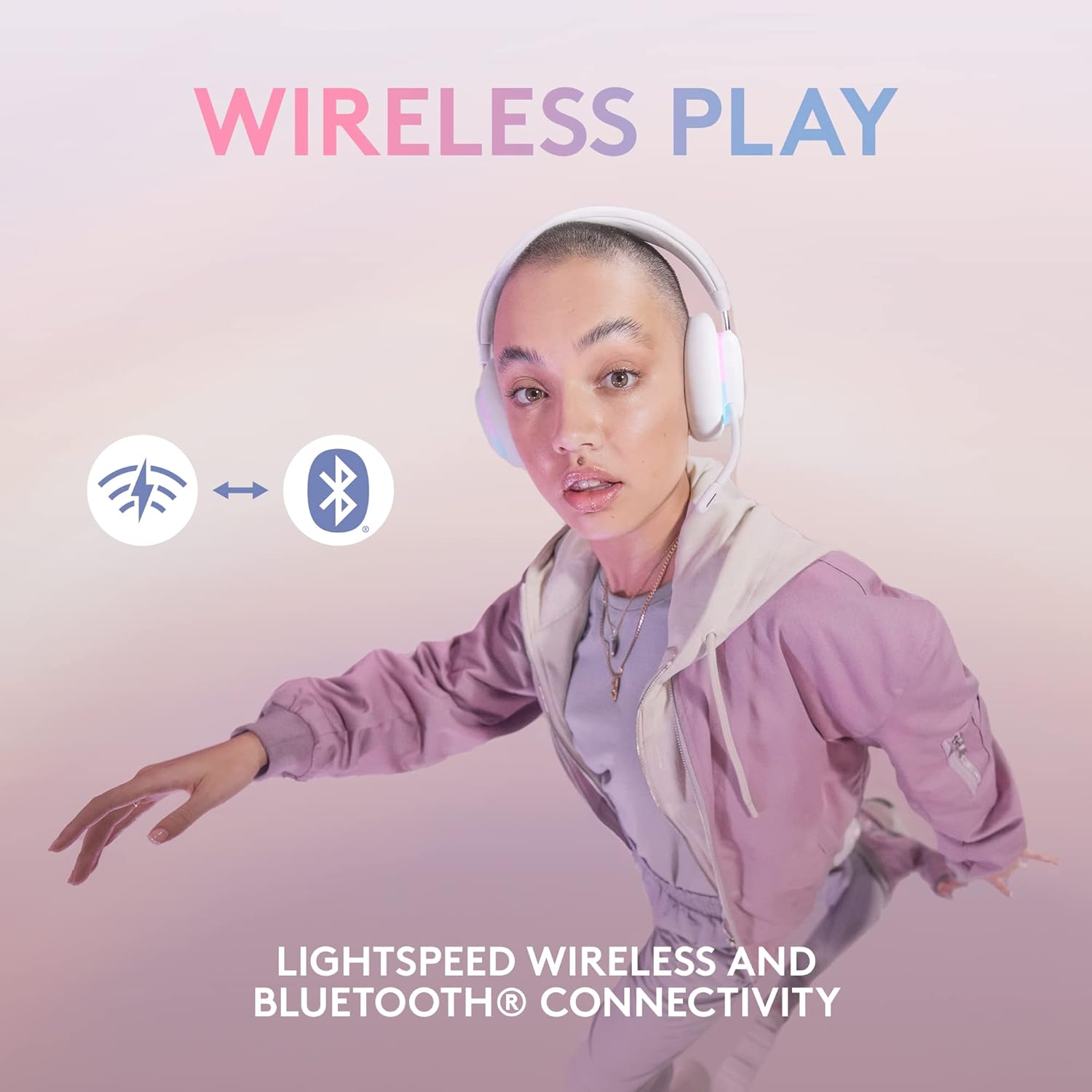 Logitech G G735 Wireless Gaming Headset with LIGHTSYNC RGB, LIGHTSPEED Wireless, Bluetooth, Detachable Mic 7