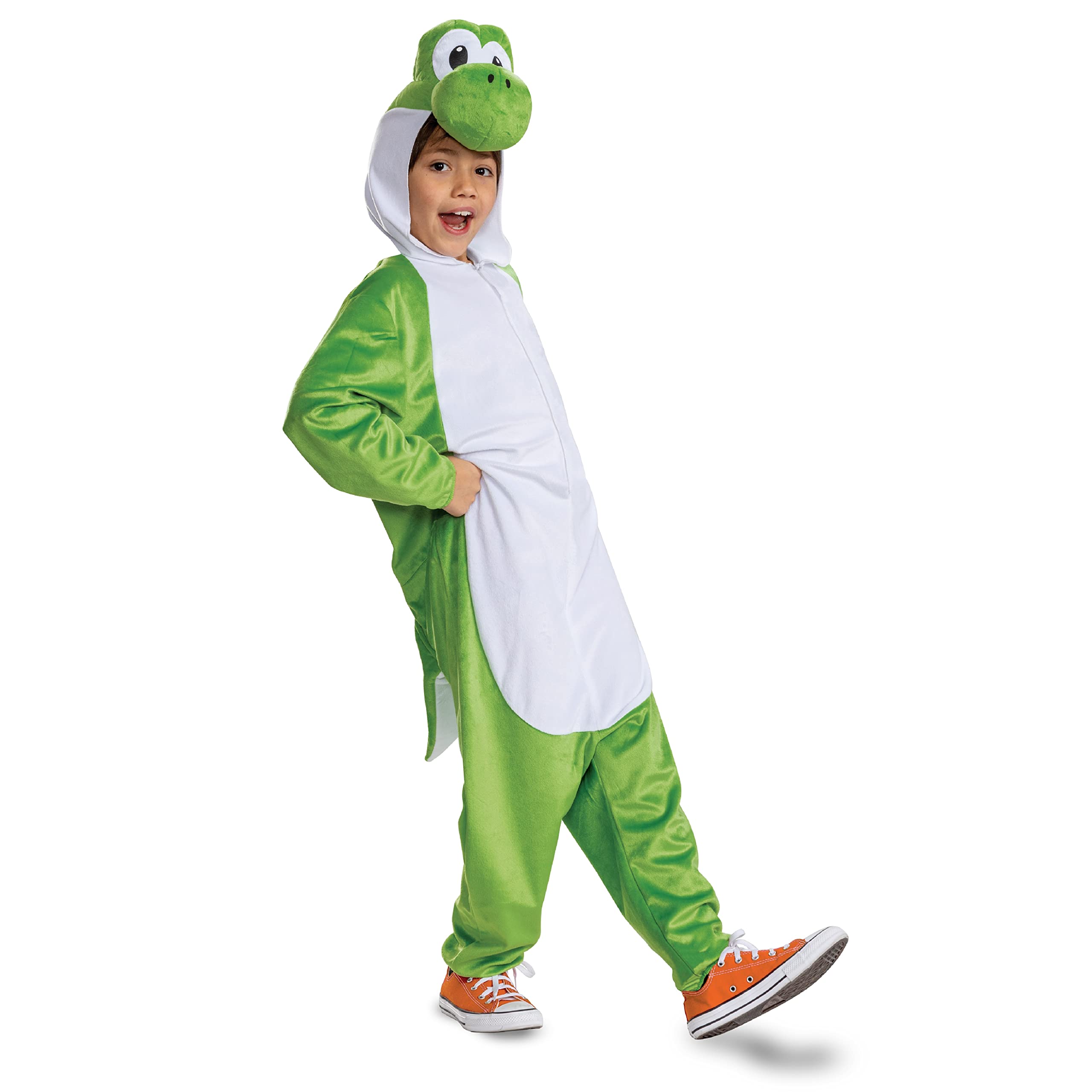 Disguise Yoshi Hooded Jumpsuit - Fancy Dress Costume for Kids