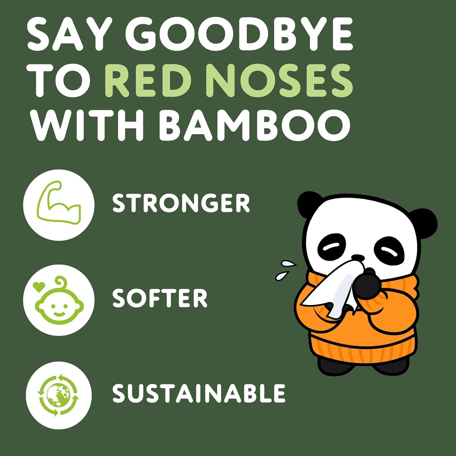 The Cheeky Panda - Bamboo Facial Tissues 12-Pack | Plastic-Free, Hypoallergenic Face Tissues 4