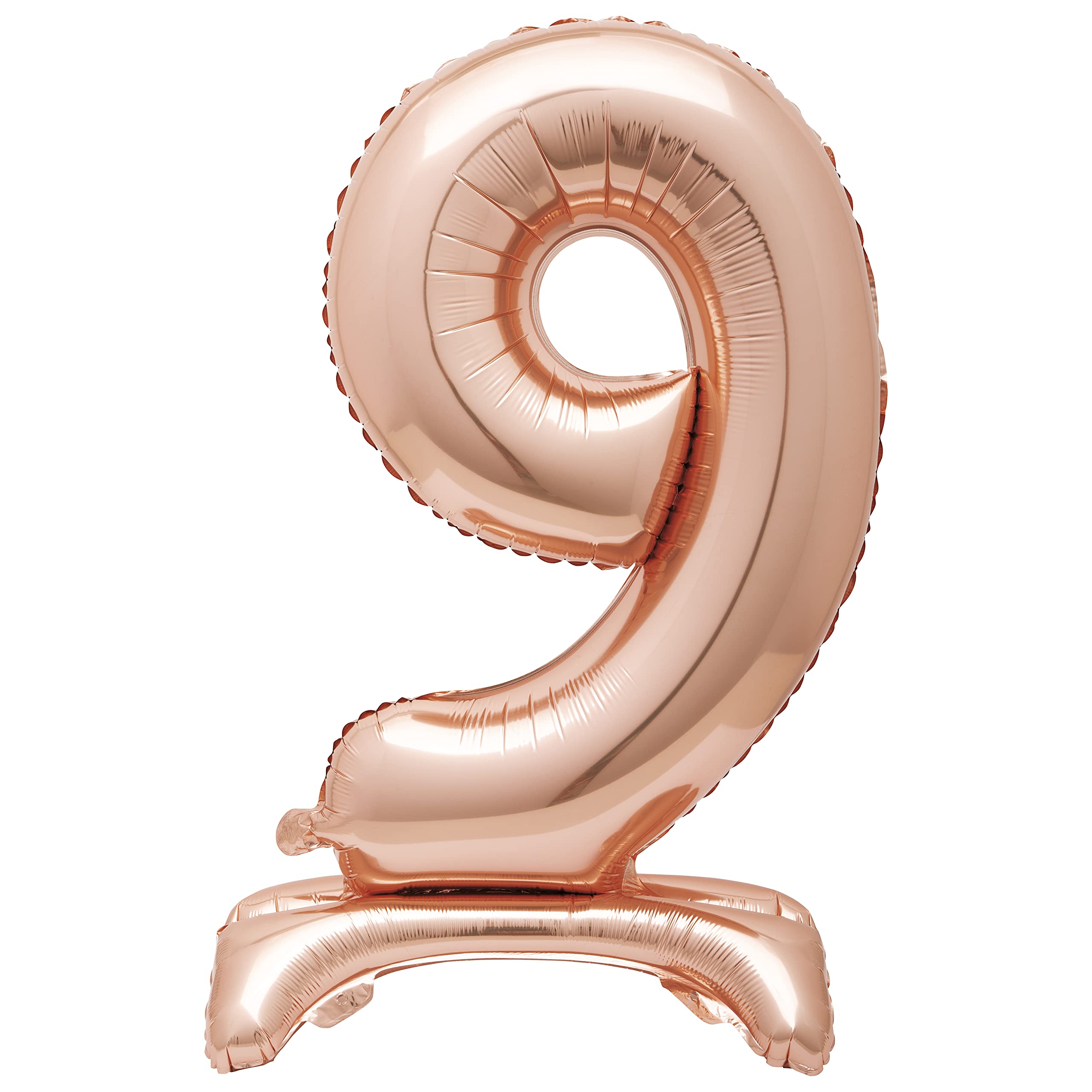 Rose Gold Foil Number 9 Balloon (76cm) - Elegant Milestone Party Decor 1