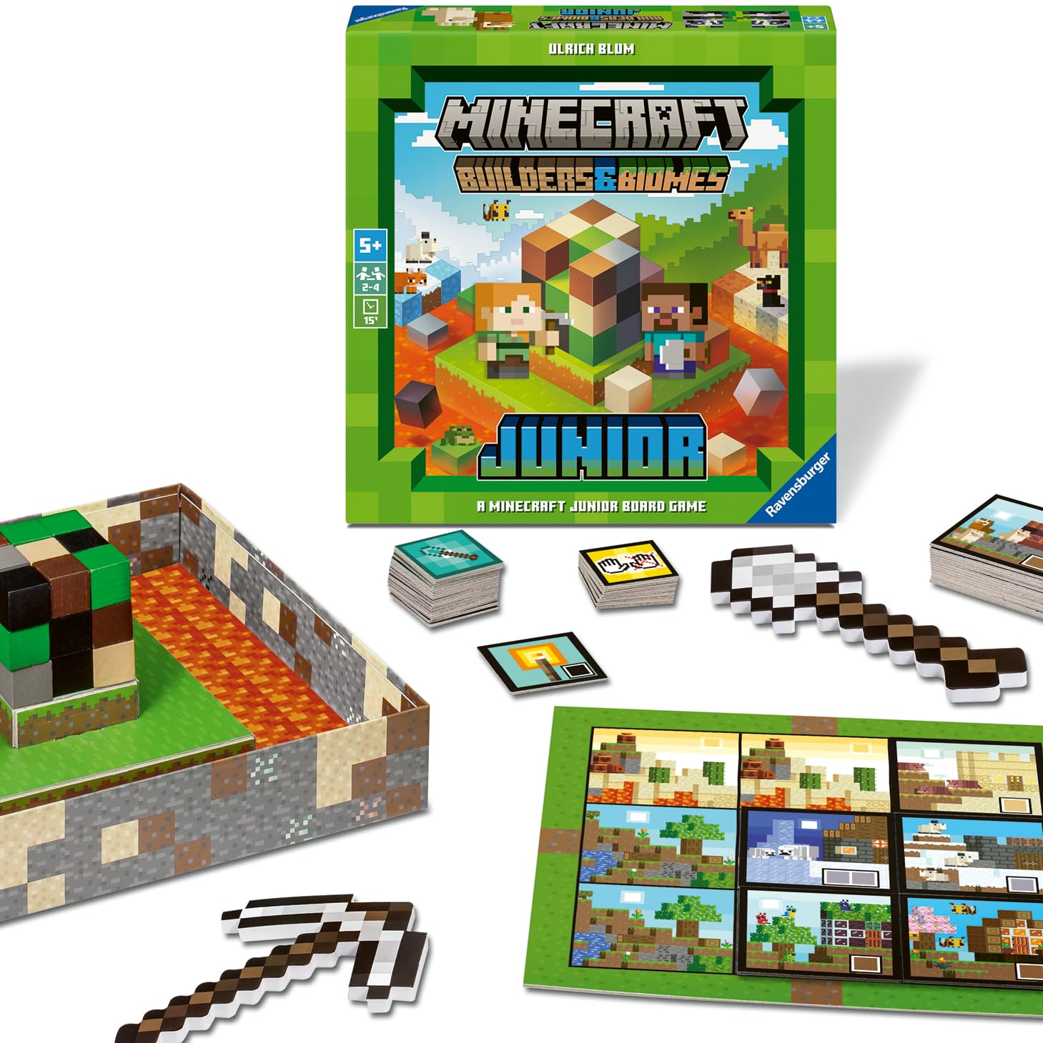 Ravensburger Minecraft Builders & Biomes Junior Board Game