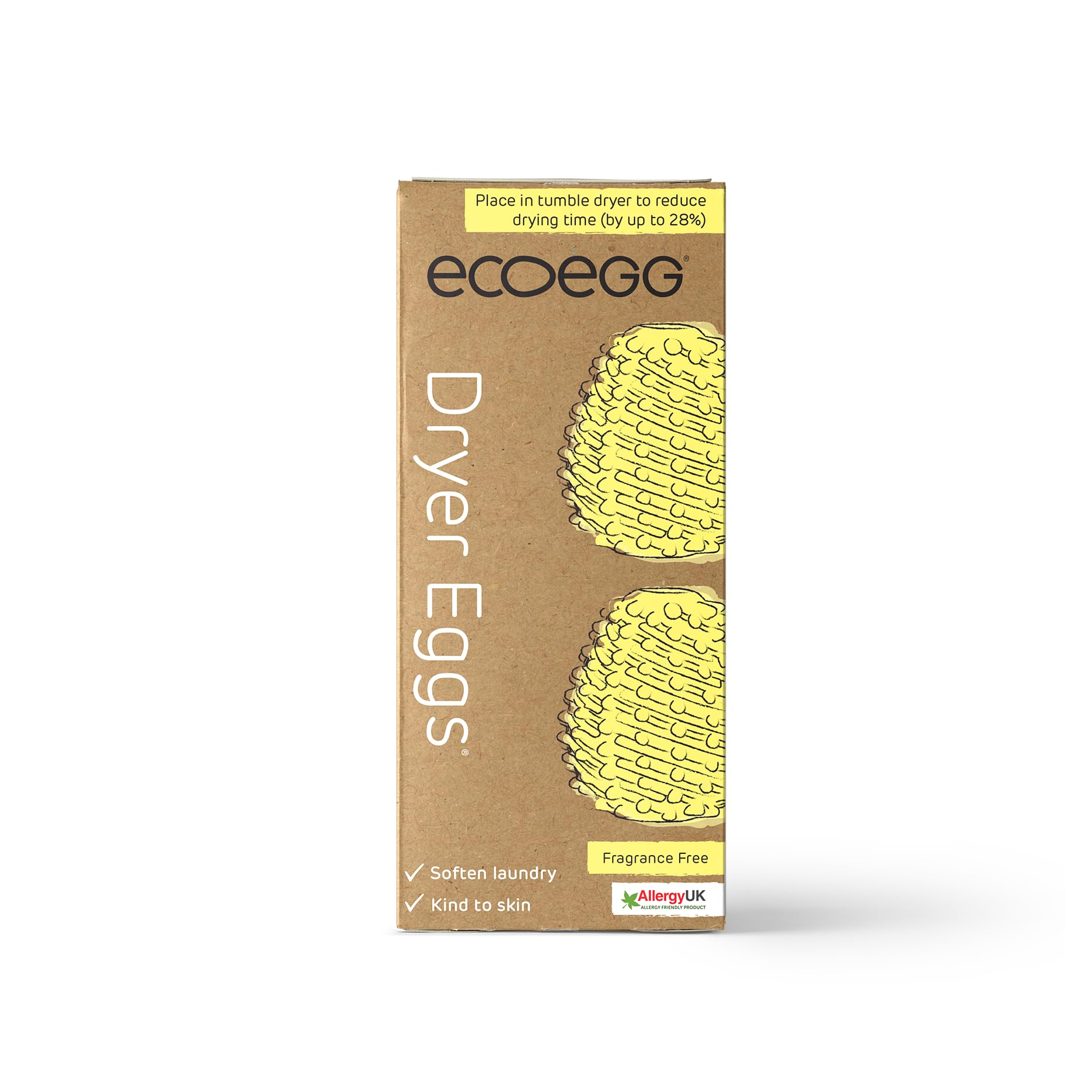 Ecoegg - Dryer Egg Tumble Dryer Balls Replacement | Reduces Drying Time | Fragrance Free 1