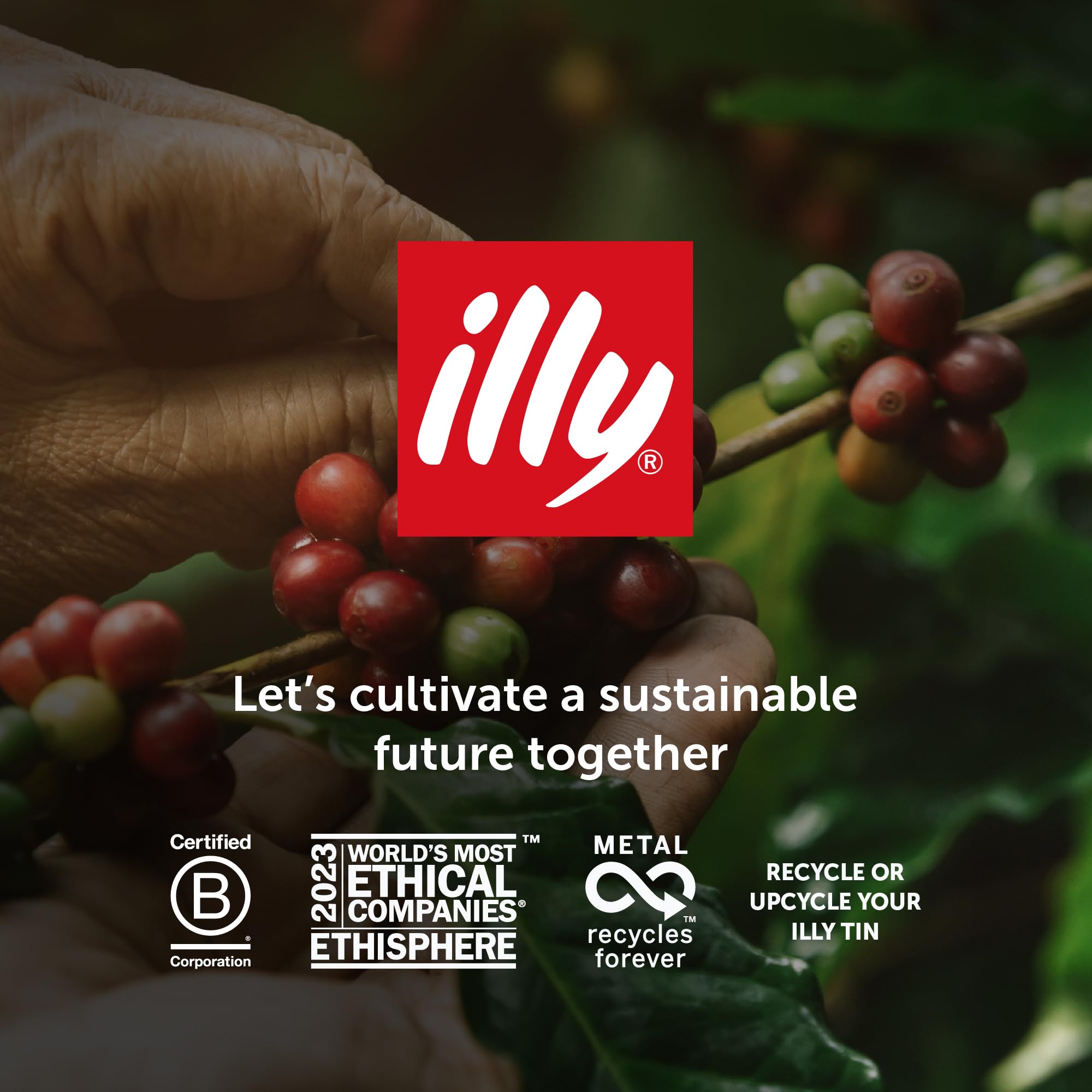 illy Intenso Coffee Pods - 50 Count | Intensity 7/9 | Nespresso Original Compatible 7