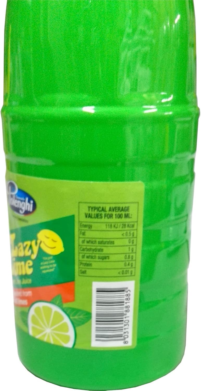 Lazy Lime - Finest Lime Juice 1 Litre Bottle 8