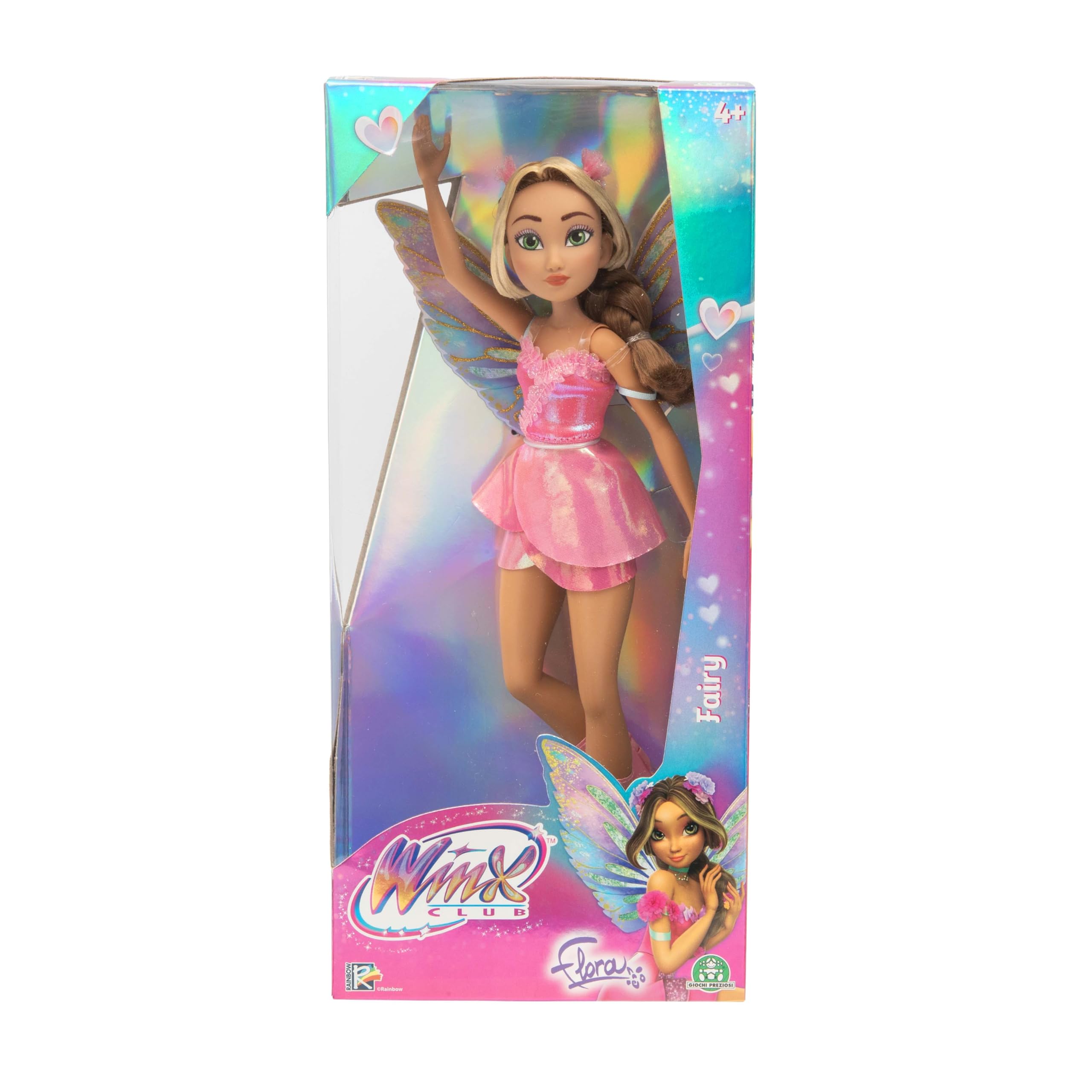 Winx Club Flora Fairy Doll - 10.24 Inch Soft Doll with Glitter Wings & Articulated Joints | Ages 4+ 1