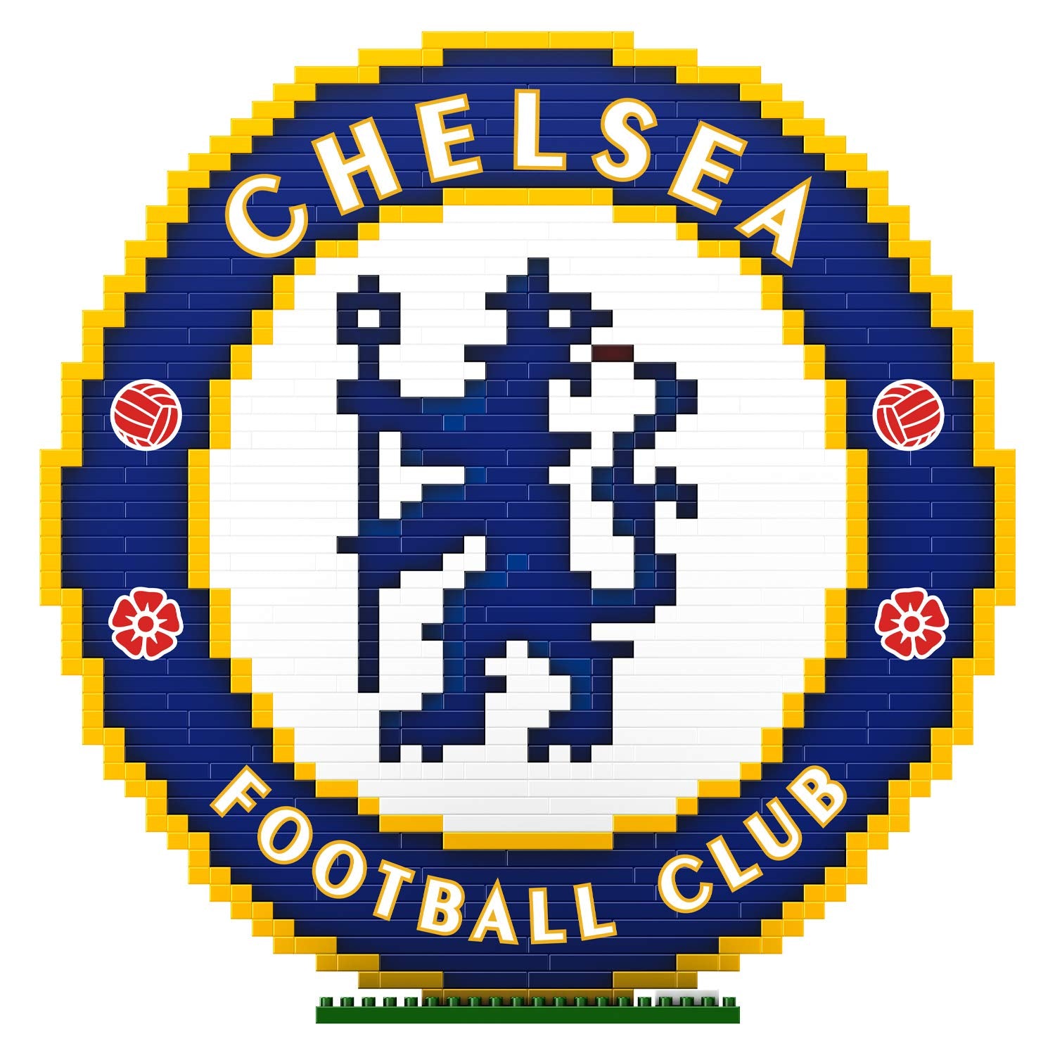 FOCO BRXLZ Chelsea FC Logo Building Set - 1016-Piece Construction Toy for Ages 6+ 3