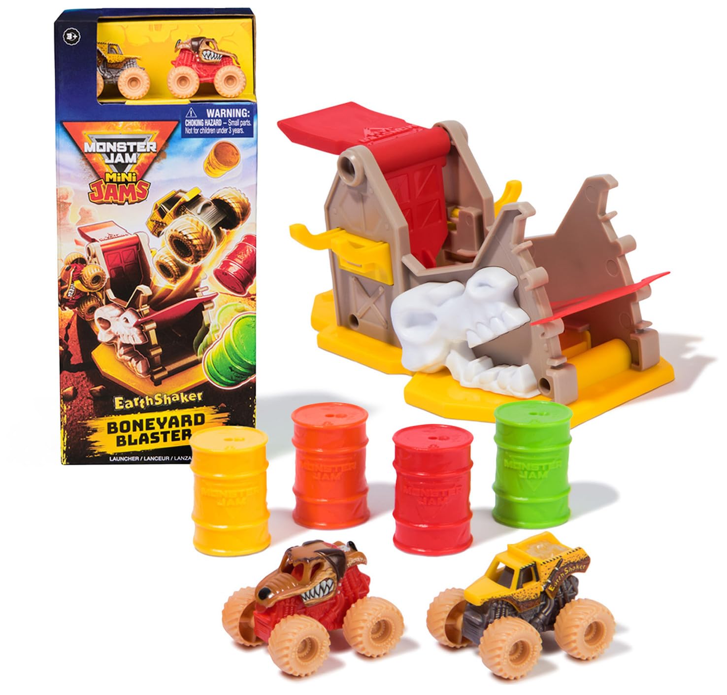 Monster Jam Mini Launchers - Adjustable Ramp with 2 Die-Cast Trucks for Kids 2
