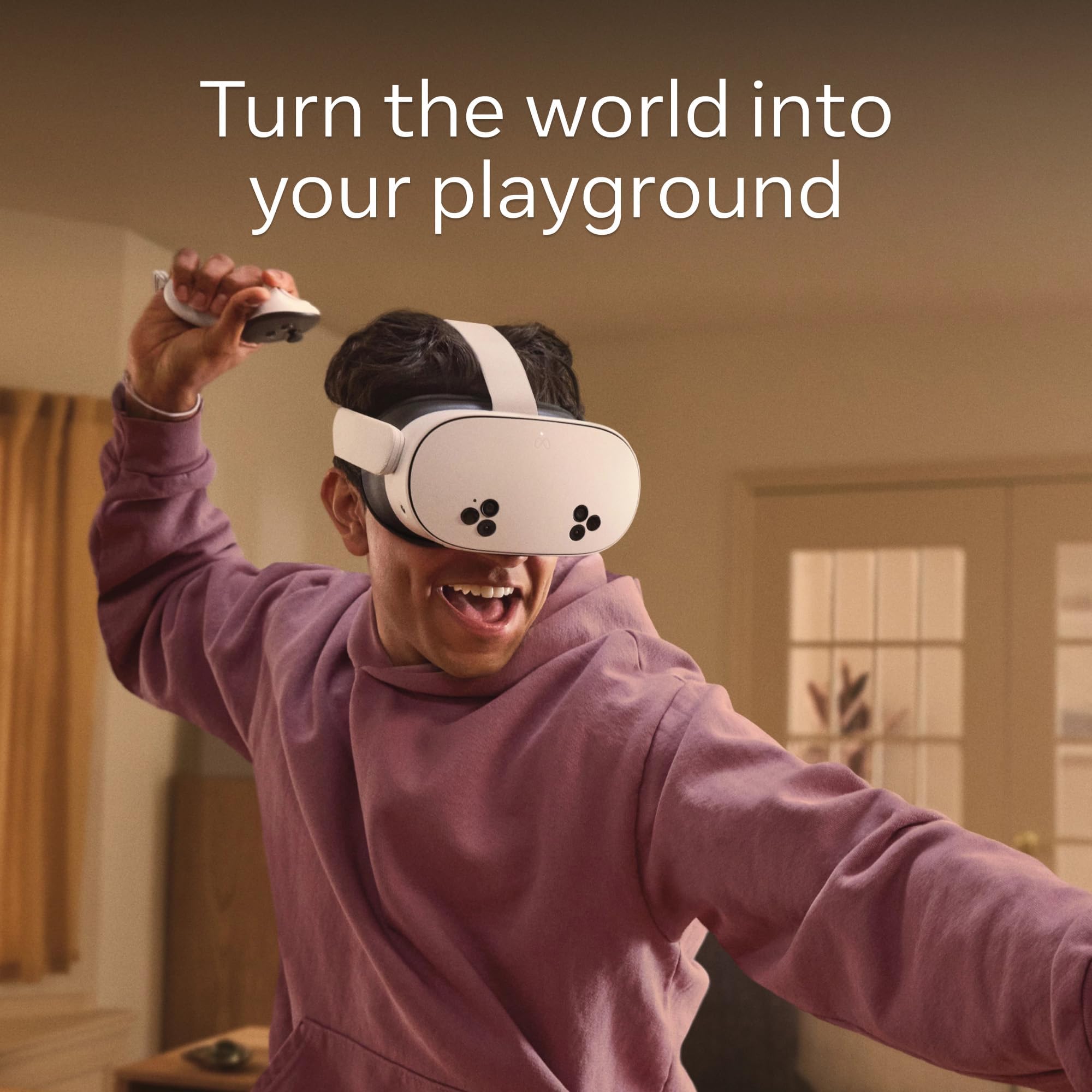 Meta Quest 3S 128 GB – Mixed Reality Headset with Gorilla Tag Bundle 4