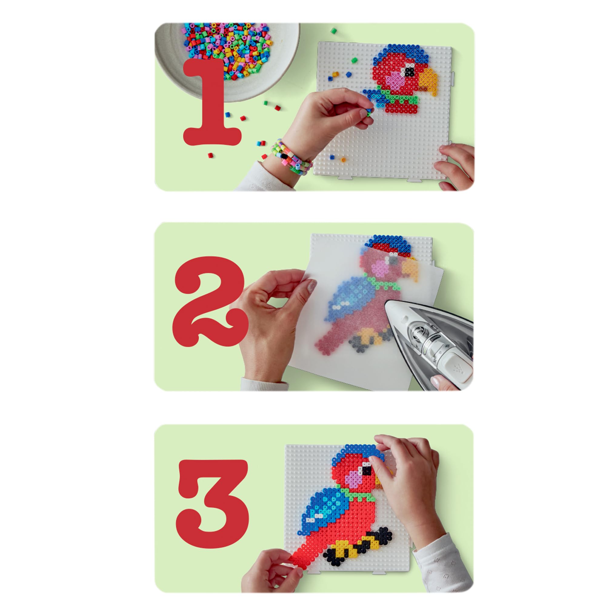 Hama Gift Box - 3D Safari | 2500 Fuse Beads & Large Square Pegboard 6