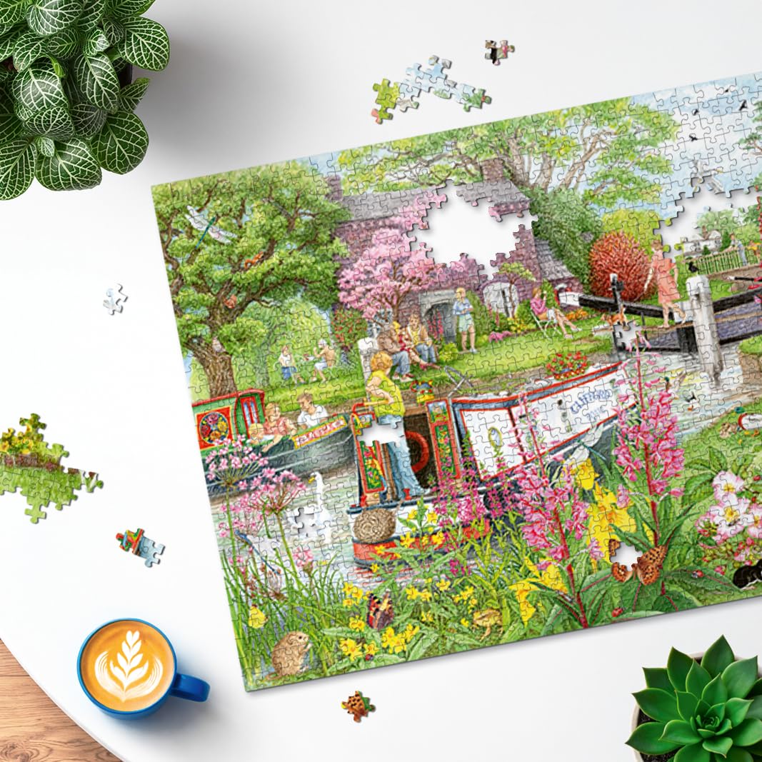 Ravensburger Cosy Café No.4 1000 Piece Jigsaw Puzzle - Charming River Scene | Adults & Families 5