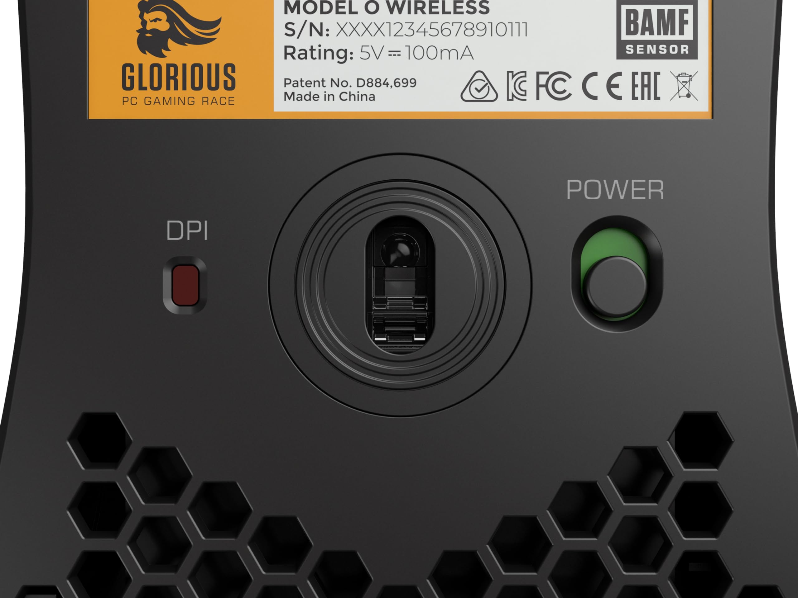 GLORIOUS Model O Wireless Gaming Mouse - 69g Superlight, Honeycomb Design, 19,000 DPI, 71H Battery, RGB, Ambidextrous, 2.4GHz Wireless - Matte Black 9