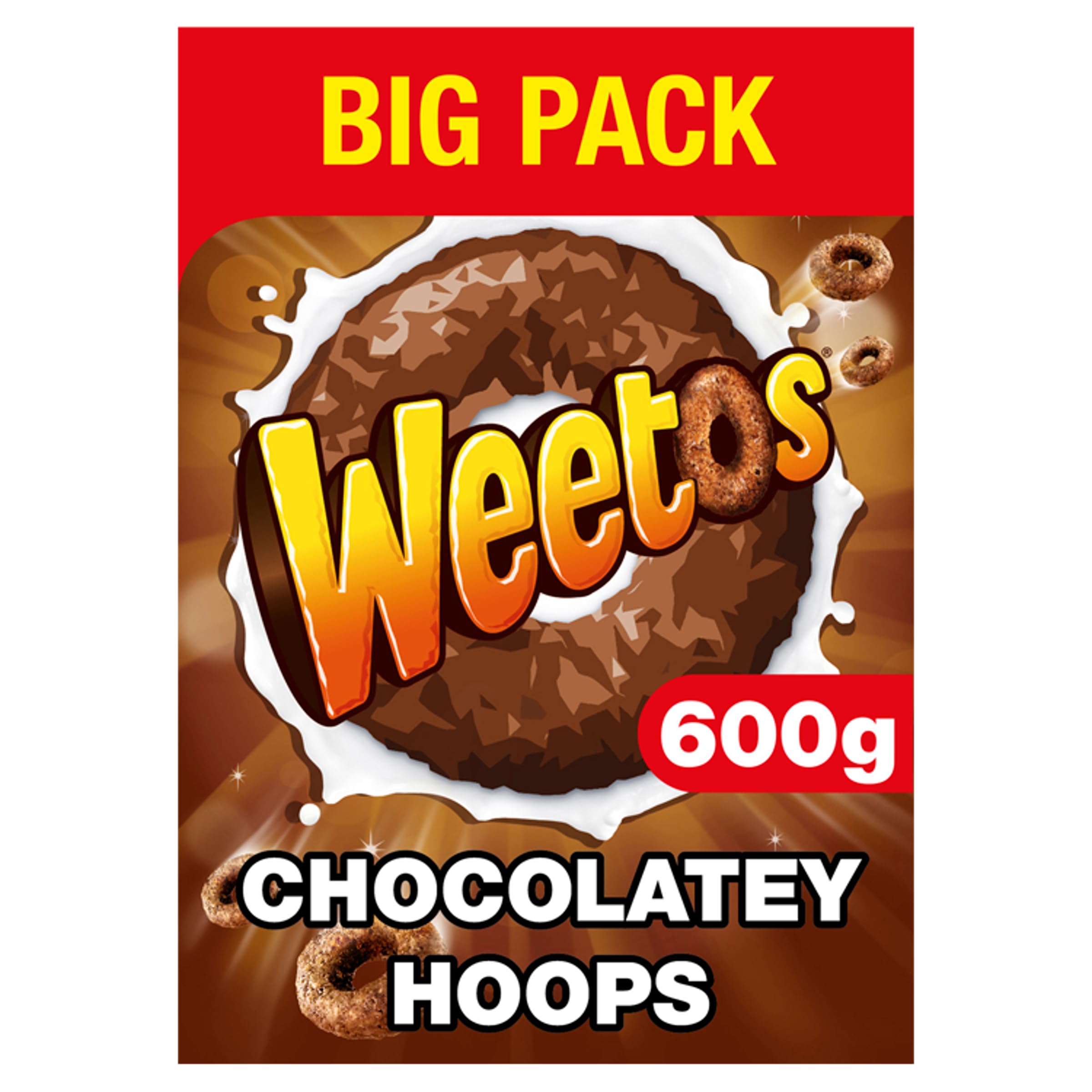 Weetabix Chocolatey Hoops Cereal - High Fibre, Iron Enriched | 600g 1