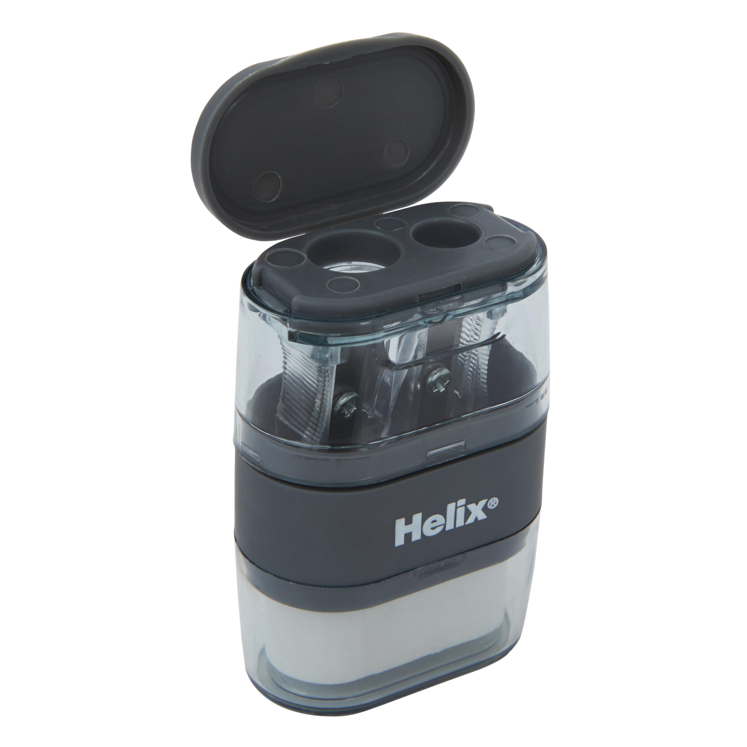 Helix Balance Duo Two Hole Pencil Sharpener and Eraser - Assorted Colours 4