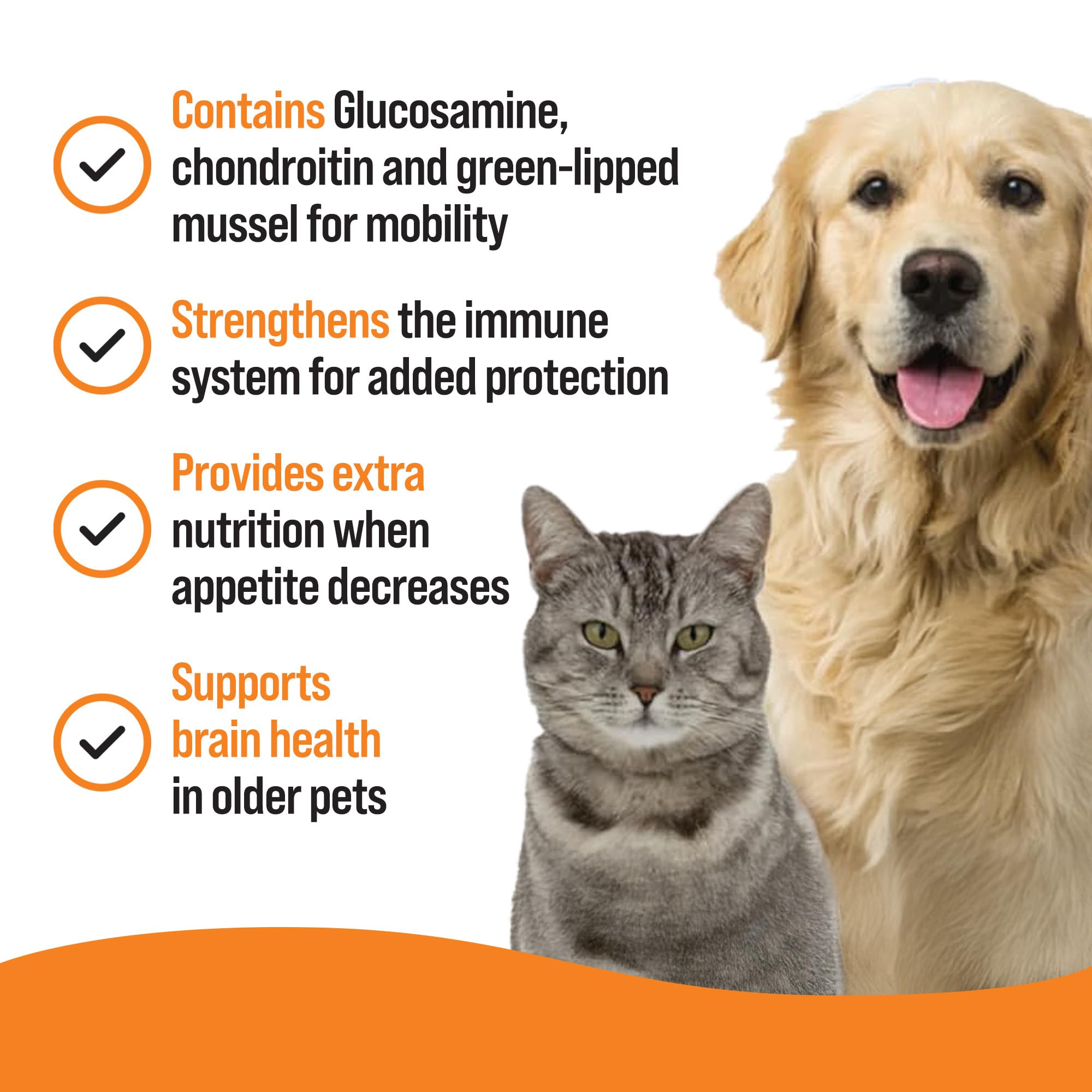 VETIQ Senior Care Supplement - Joint Support & Immune Health | 45 Tablets 3