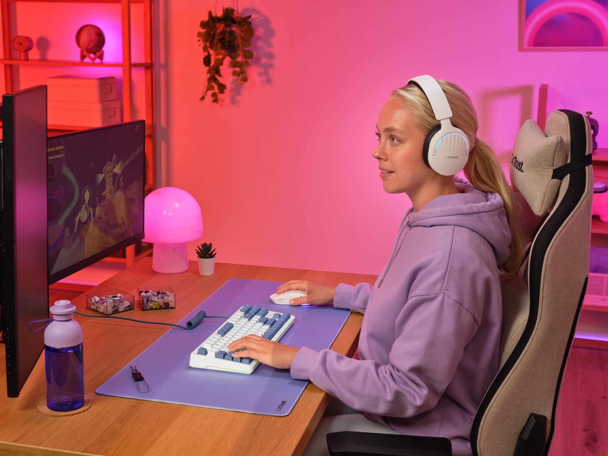 Trust Gaming GXTrust 872 Xyra TKL Mechanical Keyboard - Gasket Mount, Hot-Swappable, RGB Backlit, UK Layout 5