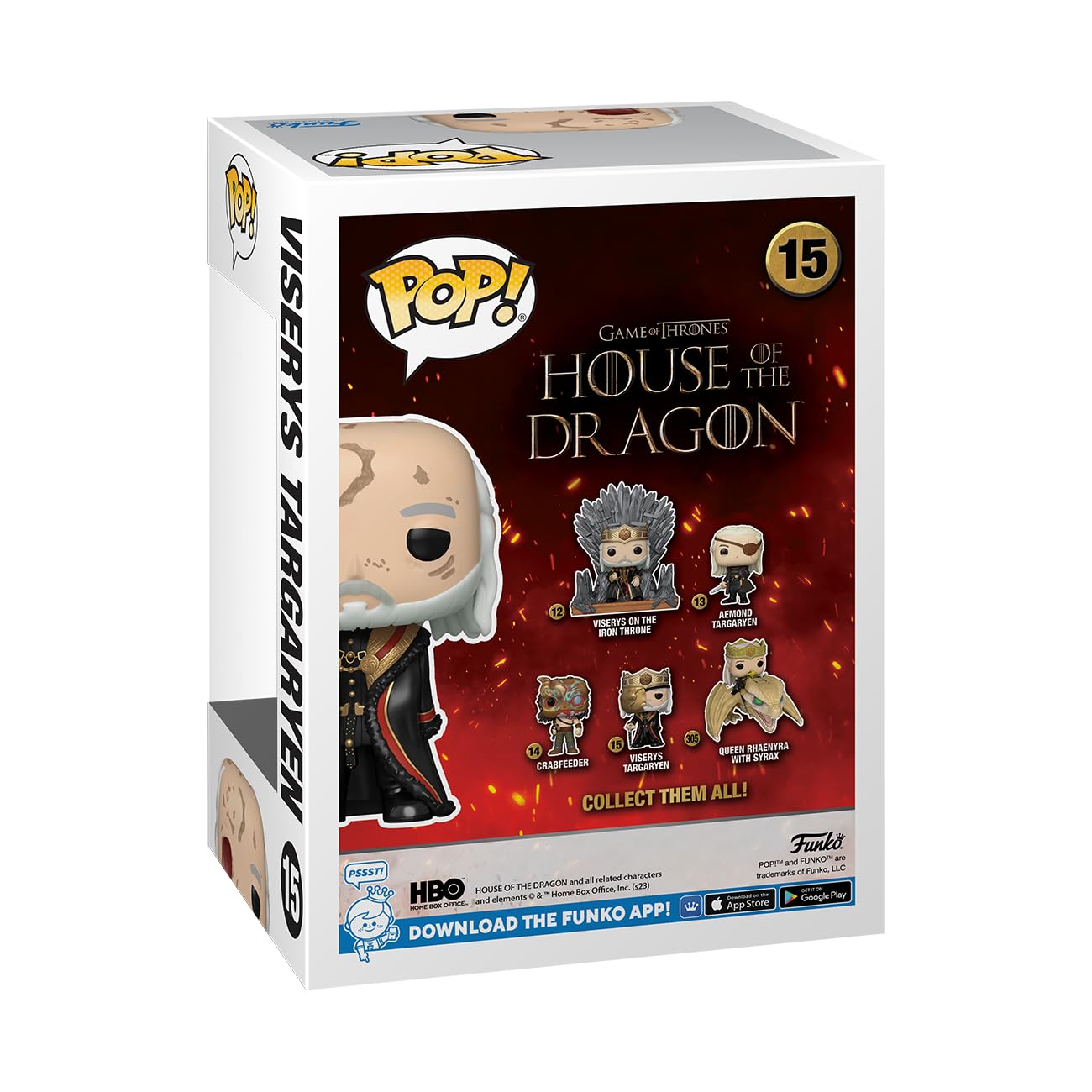 Funko Pop! TV: House of the Dragon - Masked King Viserys Targaryen Vinyl Figure (76474) 12