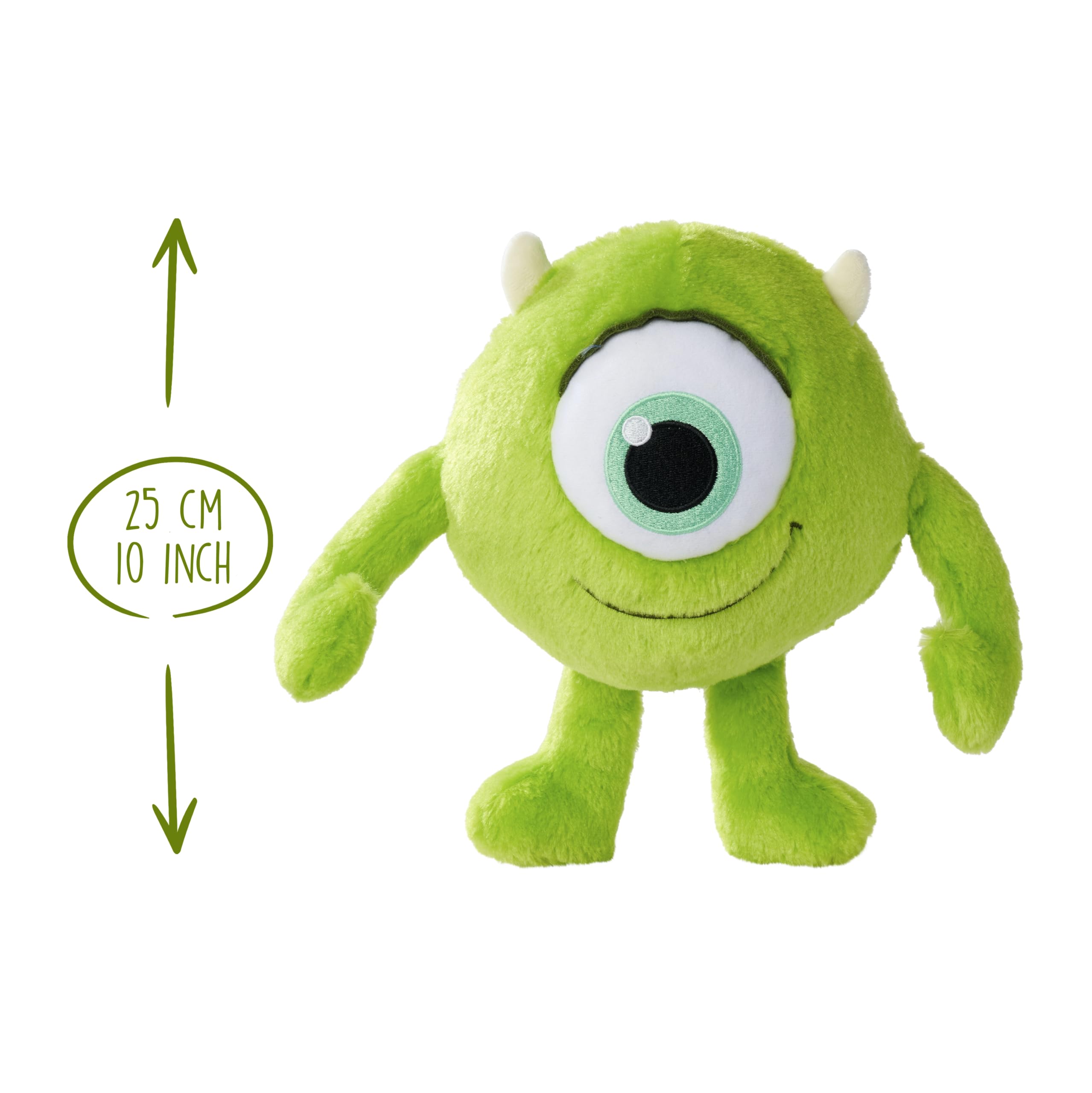 Disney Pixar Flufflets Mike -25cm Cuddly Plush Toy for Imaginative Play 9