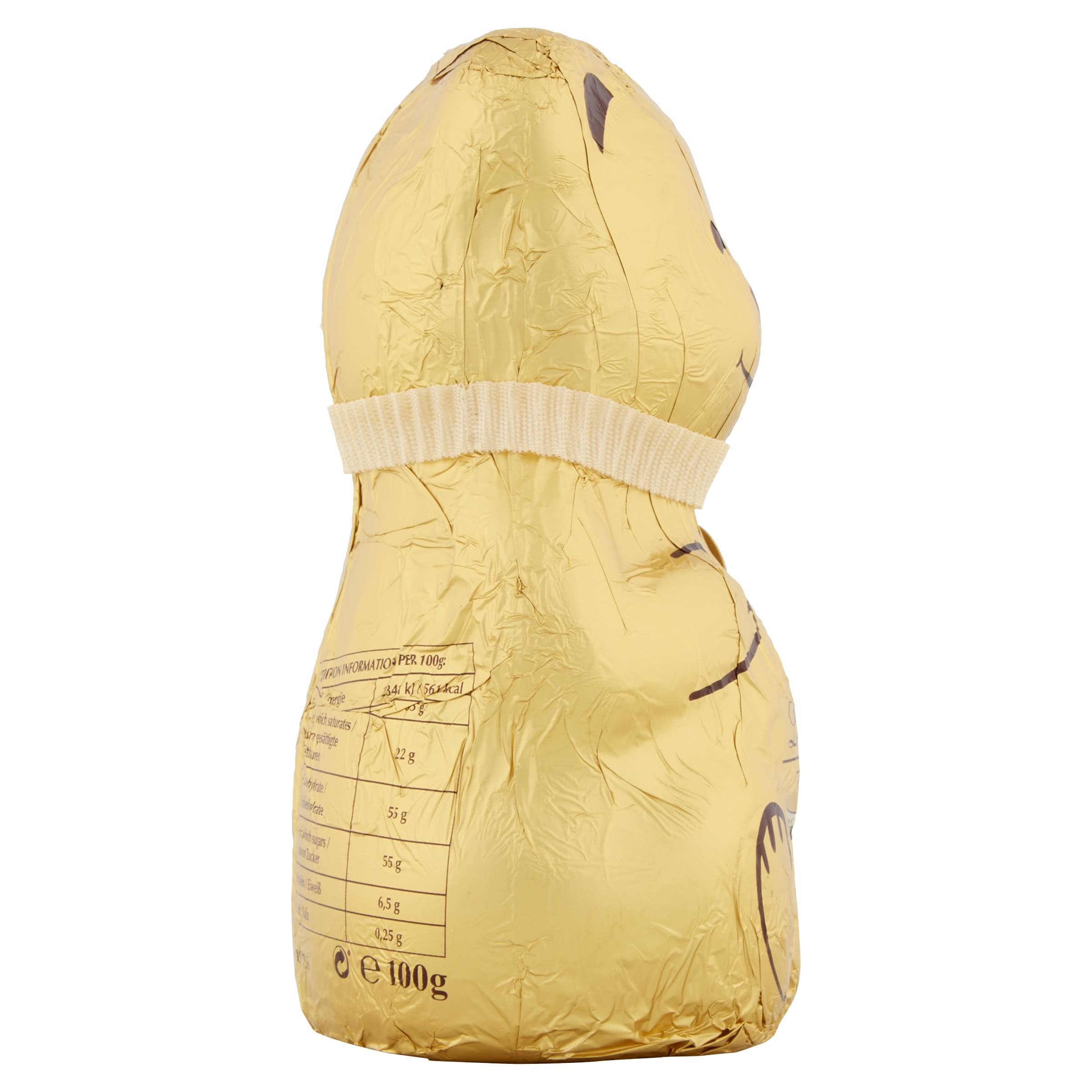 Lindt Teddy Christmas White Chocolate – 100g – Festive Gold Foil Gift 8