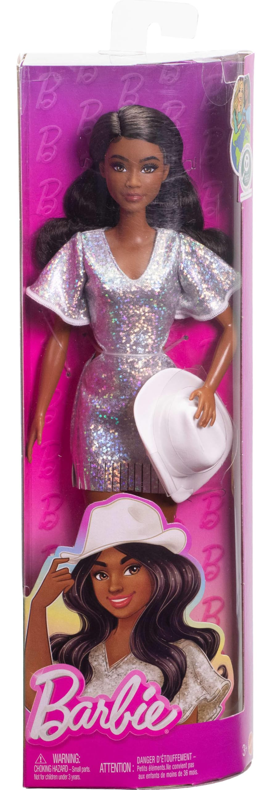 Barbie Fashionistas Doll #239 - Western Theme, Sparkly Dress | 5.0197 inches | Unisex Children 6