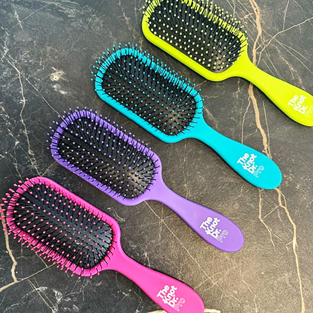 THE KNOT DR. Detangle Hair Brush - Pain-Free Detangling | Wet/Dry Use | Pink 4
