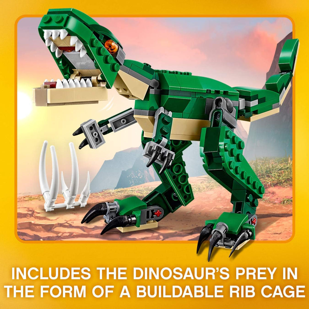 LEGO Creator Mighty Dinosaurs 3-in-1 Building Set - T-Rex, Triceratops & Pterodactyl - 174 Pieces