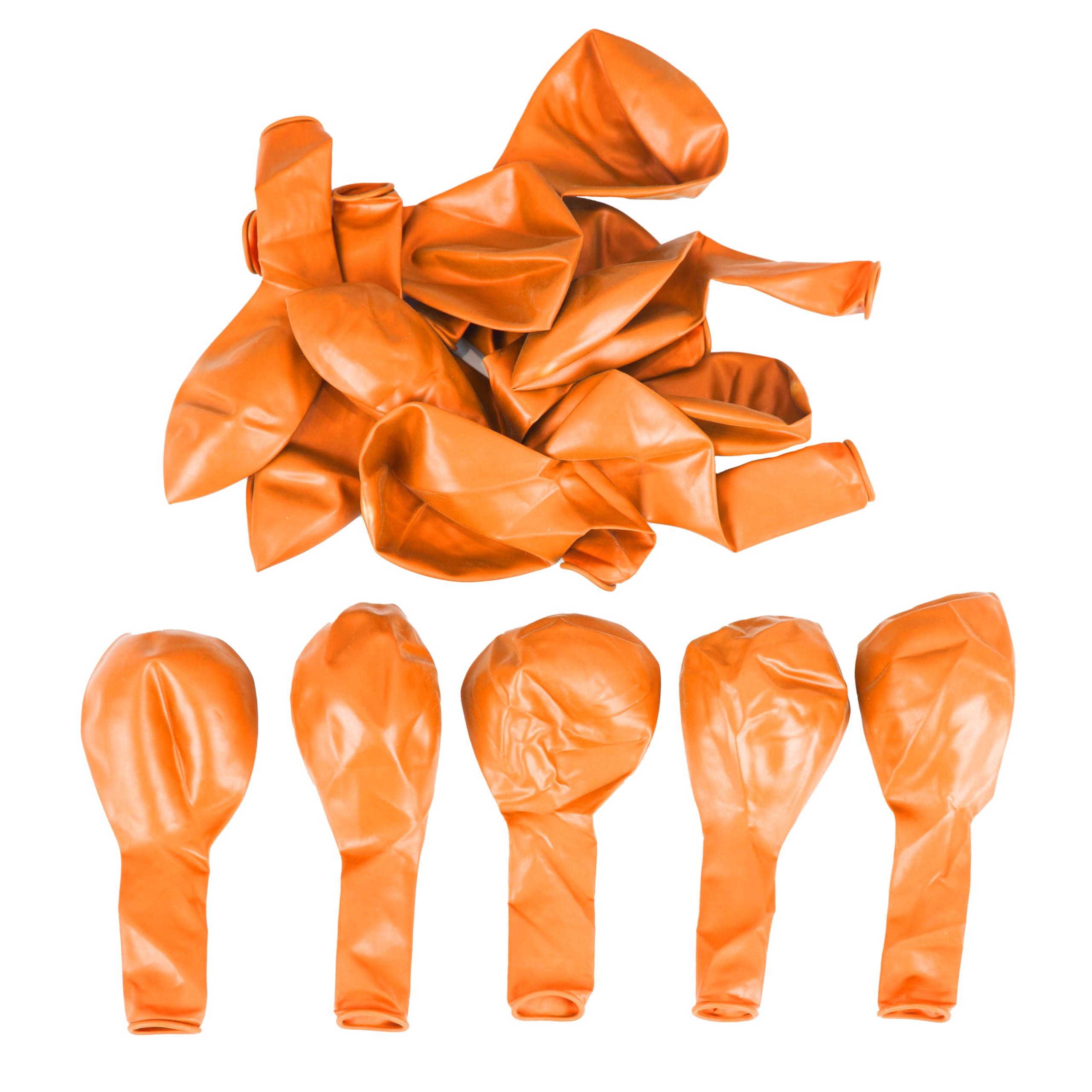 SHATCHI Orange Balloons - 50 Pack Large 12 Inch Thick Latex | Biodegradable for Party Decoration 8