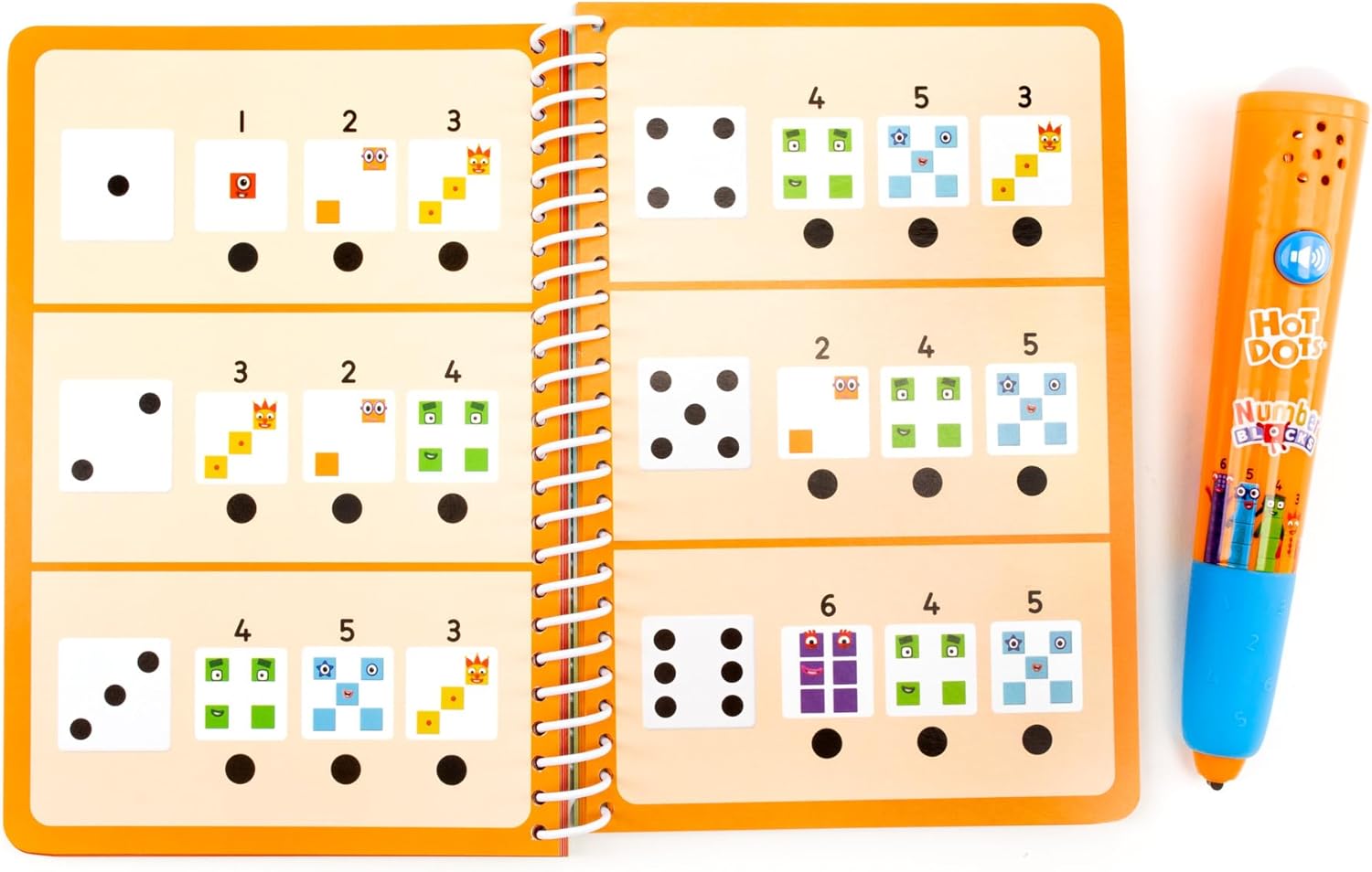 Learning Resources Hot Dots Numberblocks 1–10 Activity Book & Interactive Pen - Educational Electronic Learning Toy for Ages 4-8 7