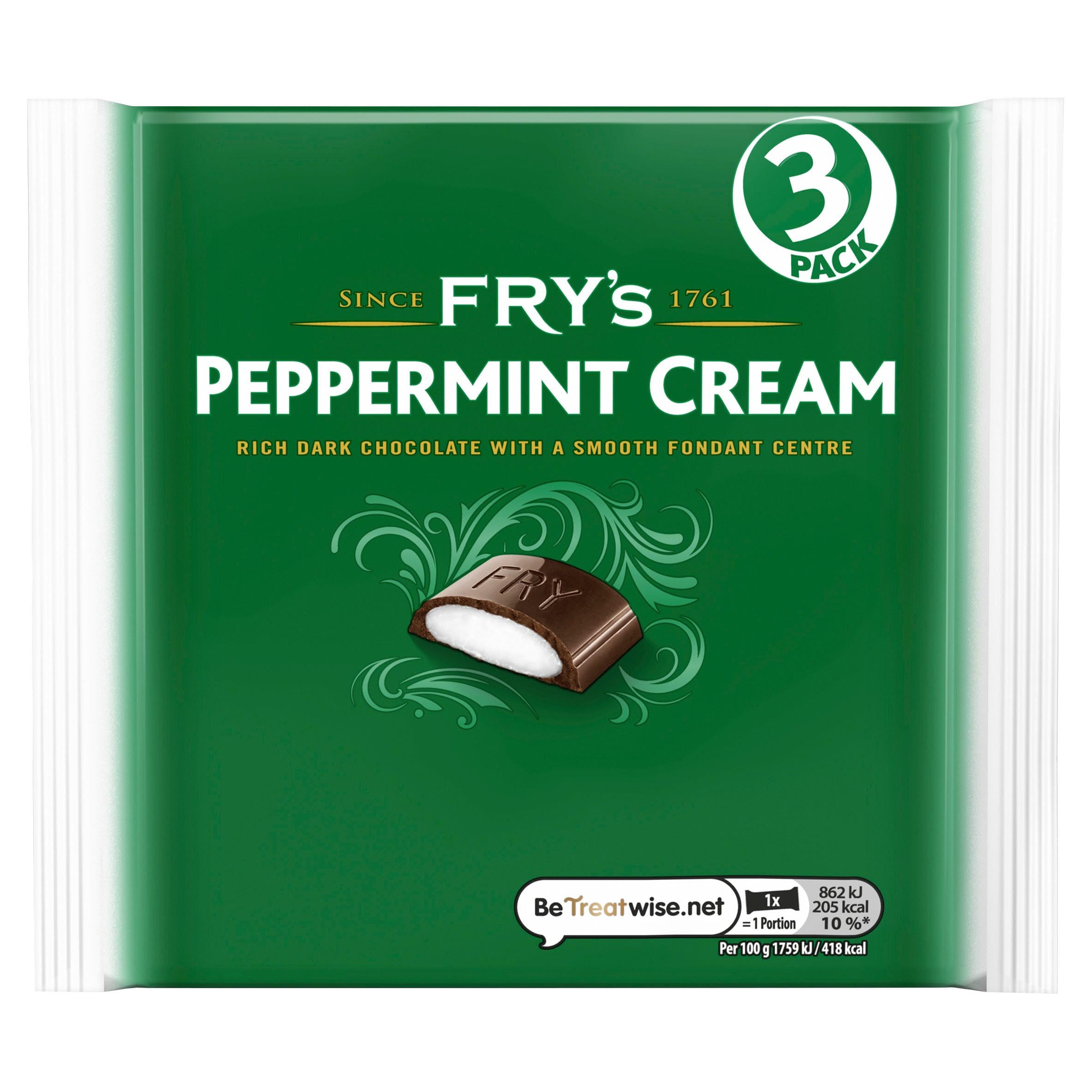 Fry's Peppermint Cream, 49 g (Pack of 3), Dark Chocolate Confectionery 1