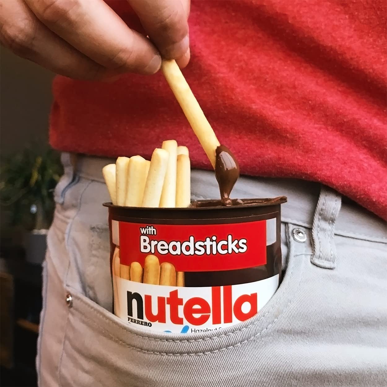 Nutella &Go! Hazelnut Snack Kit, Portable Chocolate & Breadstick Snack Pack, 12 Count 7