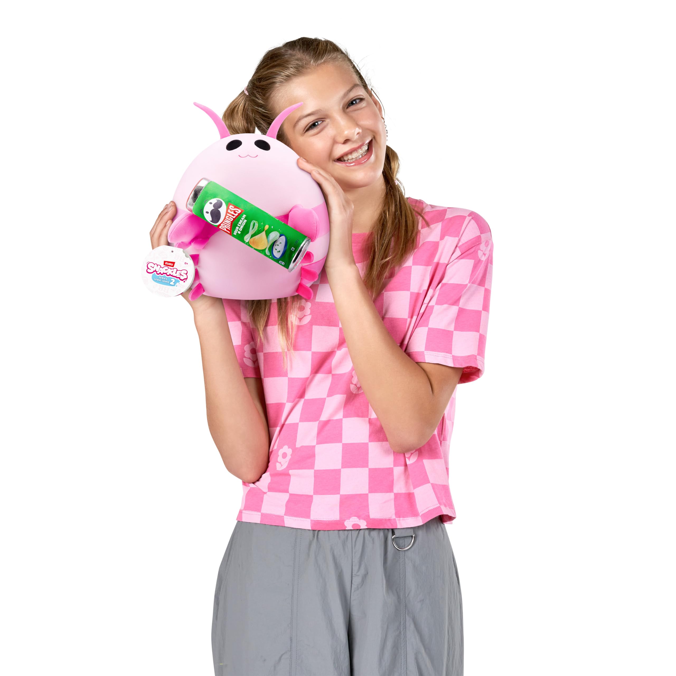 Snackles Series 2 Lamb Plush Toy - Super Soft 8 Inch Stuffed Animal with Jelly Belly Snack 3