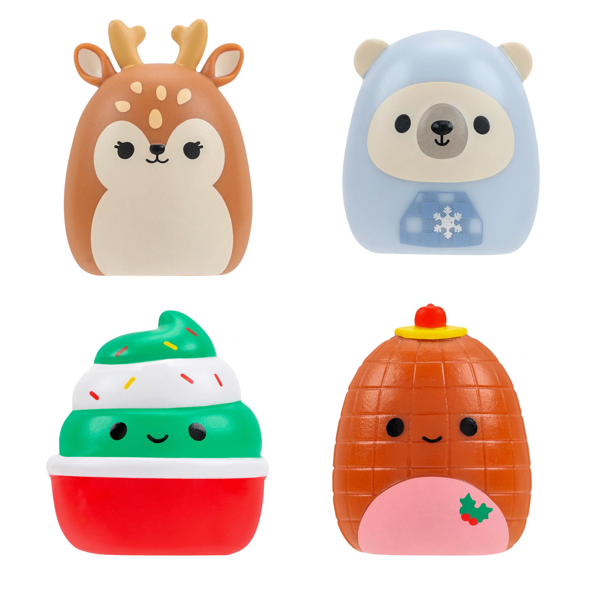 Squish-a-longs Chandra the Holiday Cupcake Clip-a-longs Mini-Squish Carrying Case with 4 Mini Figures 7