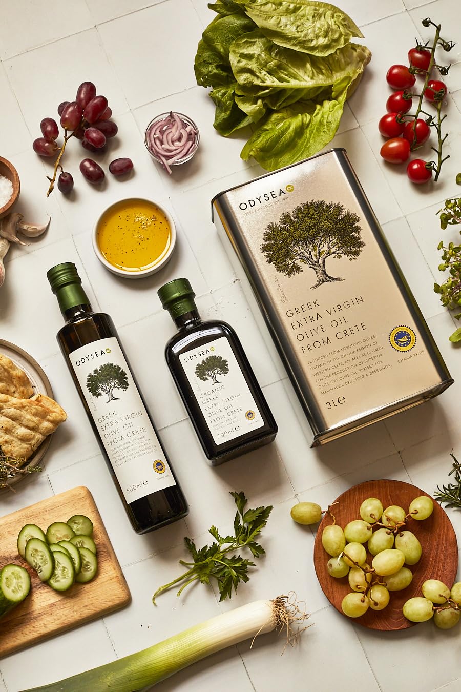 Odysea PGI Extra Virgin Olive Oil, Chania, Glass Bottle, 500ml 3