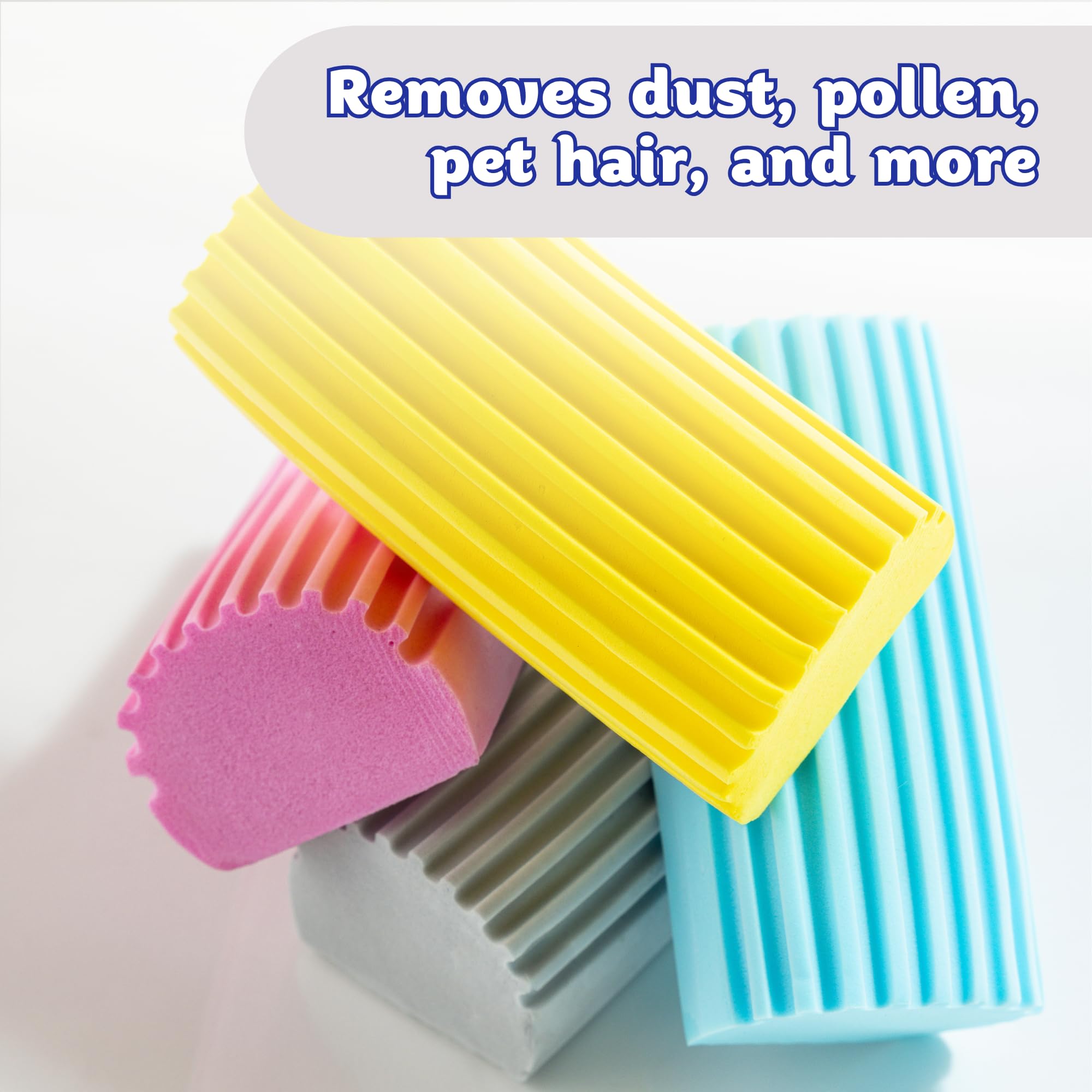 Scrub Daddy Damp Duster - Multipurpose Wet Dust Sponge for Blinds, Radiators & Skirting Boards, Blue 5
