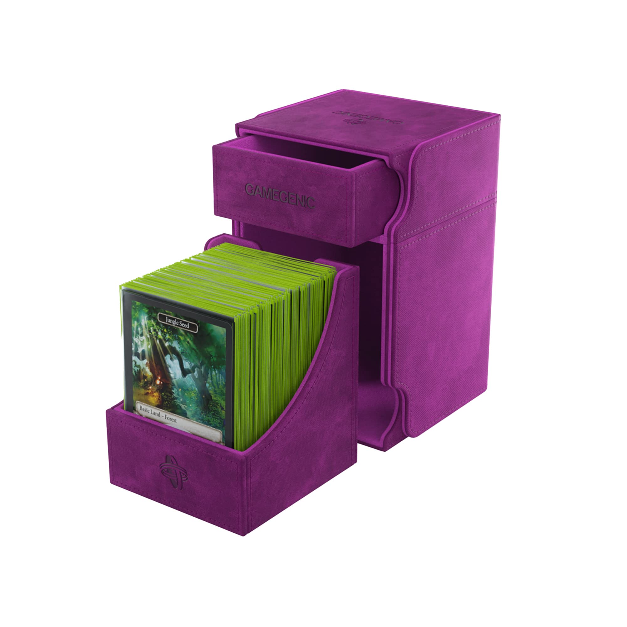 Gamegenic UNIT Watchtower 100+ XL Card Box - Purple | Faux Leather | XL Size