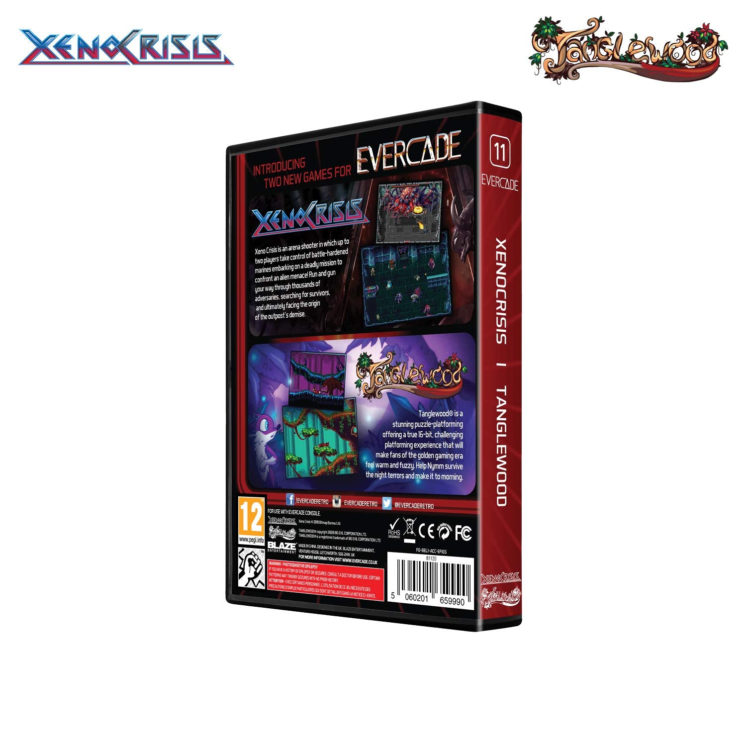 Xeno Crisis / Tanglewood Dual Game Cartridge [Evercade]