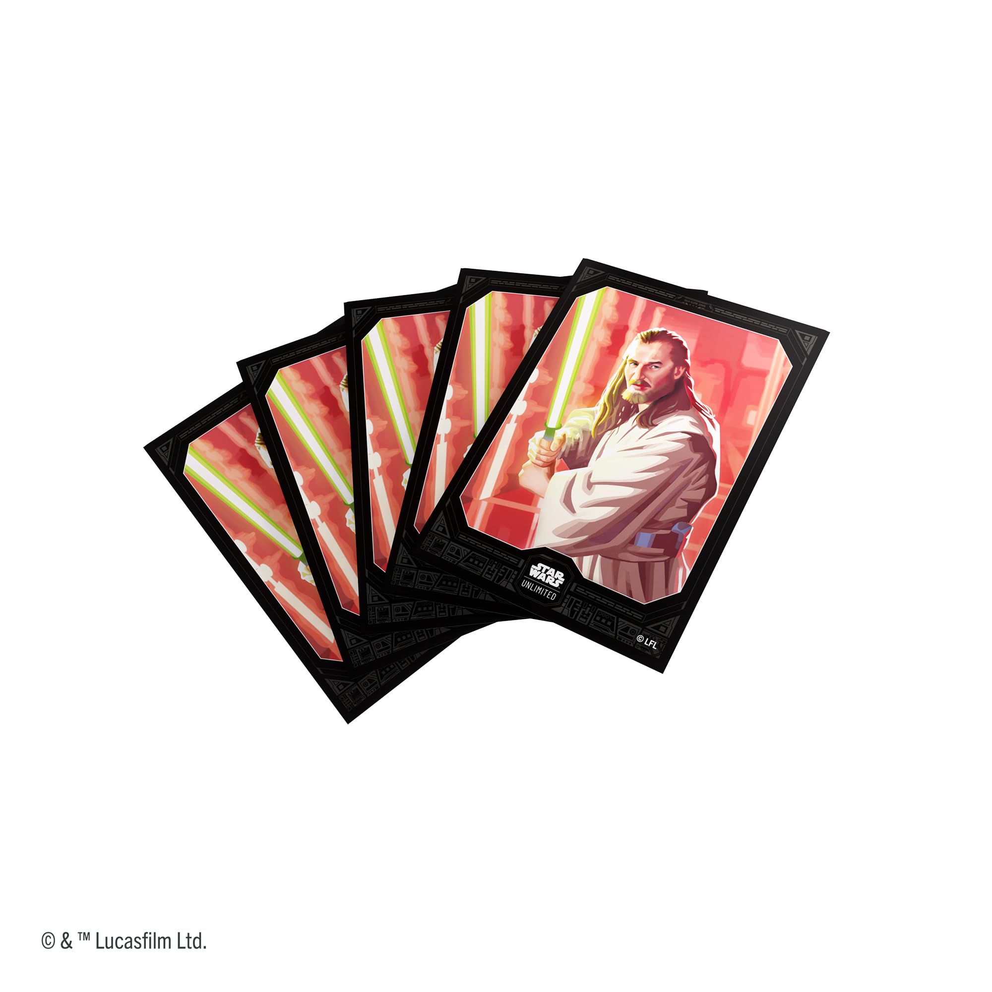 Gamegenic Star Wars: Unlimited Premium Art Sleeves Set 5 - Qui-Gon Jinn | 66x92mm | 62 Count 3