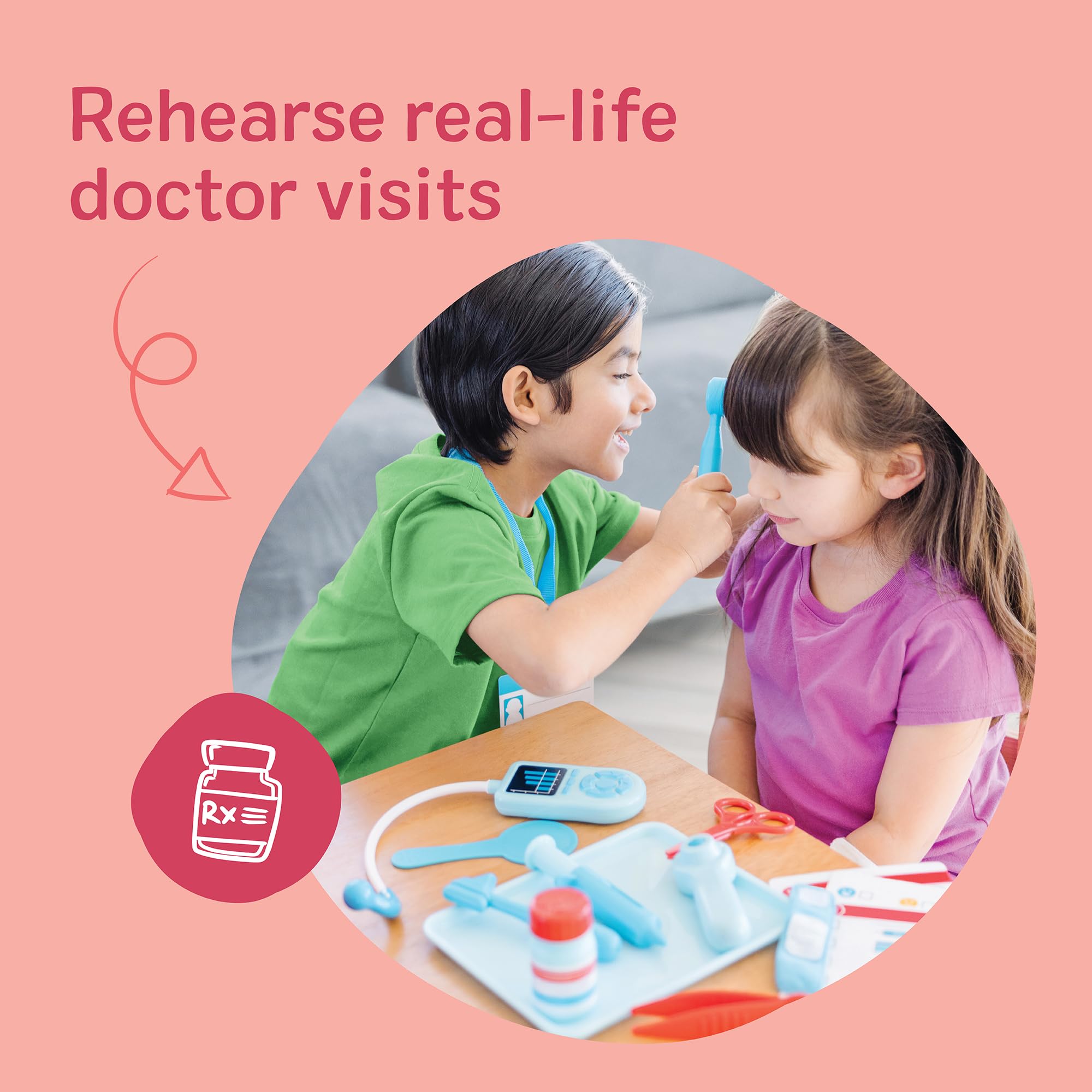 Melissa & Doug Doctor's Kit - Medical Role Play Set with 25 Pieces | Ages 3+ | Multicolor 4