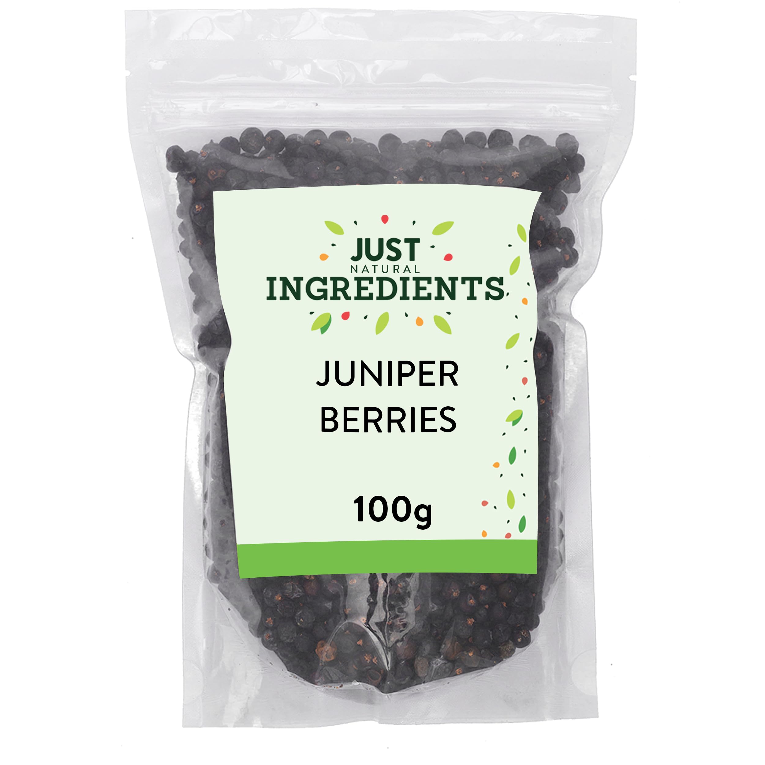 JustIngredients Juniper Berries - Bold Piney Flavour | 100g | Dried Berries