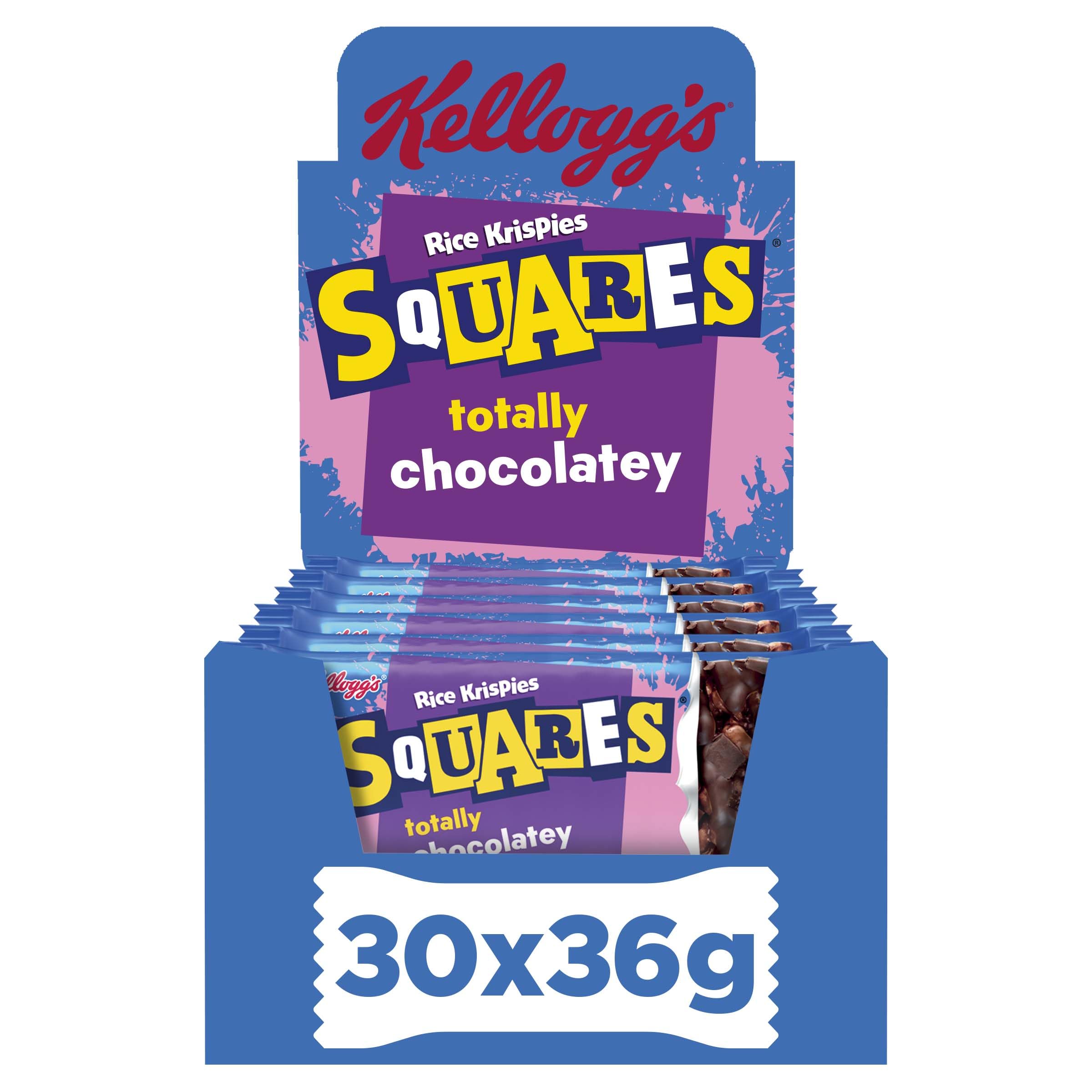 Rice Krispies Squares Chocolate Cereal Bars - 30 Count, 36g Each
