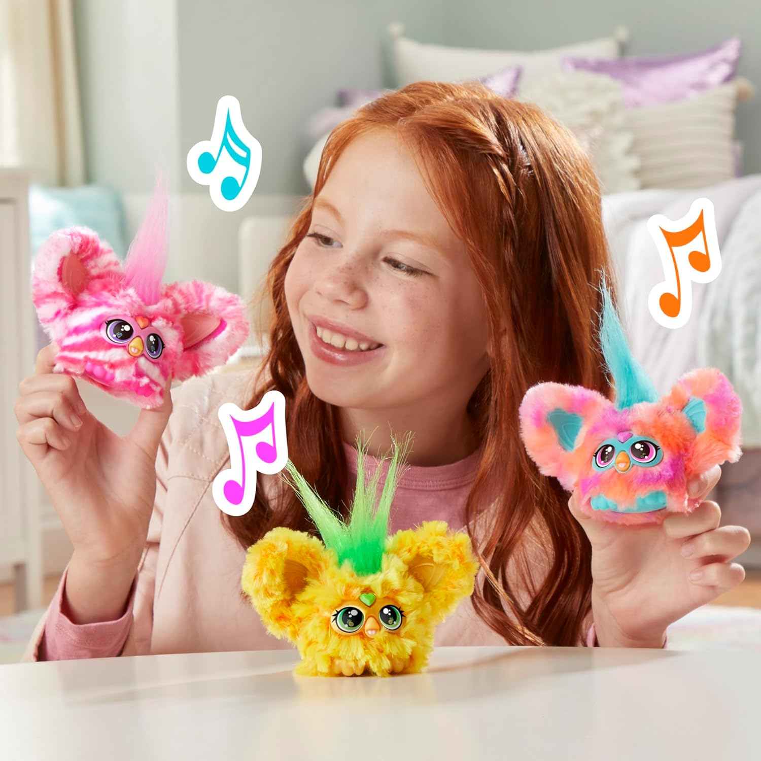 Furby Bub-Lee K-Pop Mini Electronic Plush Toy with Sound & Keychain 6