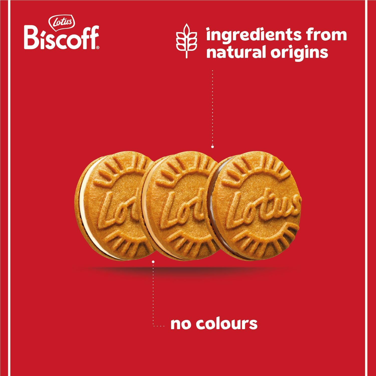 Lotus Biscoff Sandwich Biscuits Variety Pack - Vanilla, Chocolate & Caramel Cream - 80 Cookies (16 Rolls) 3