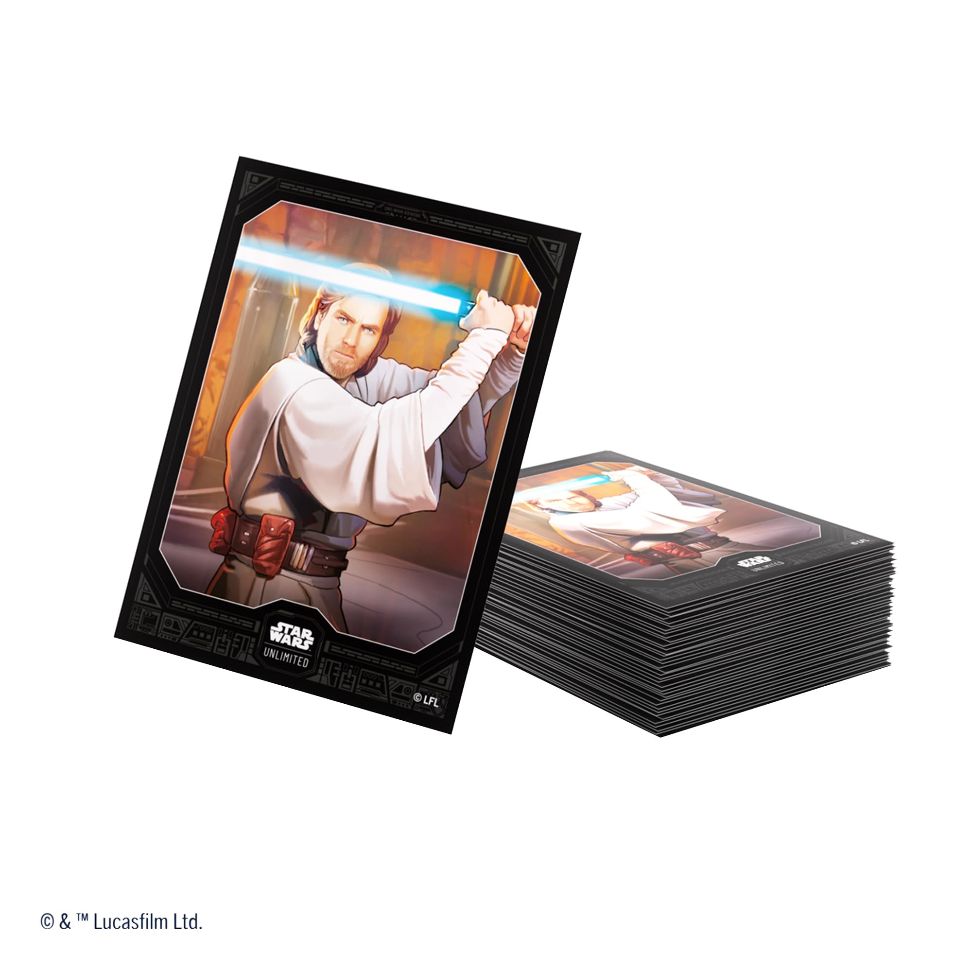 Gamegenic Star Wars Unlimited Obi-Wan Kenobi Art Sleeves | 61 Count | 66x92mm 2