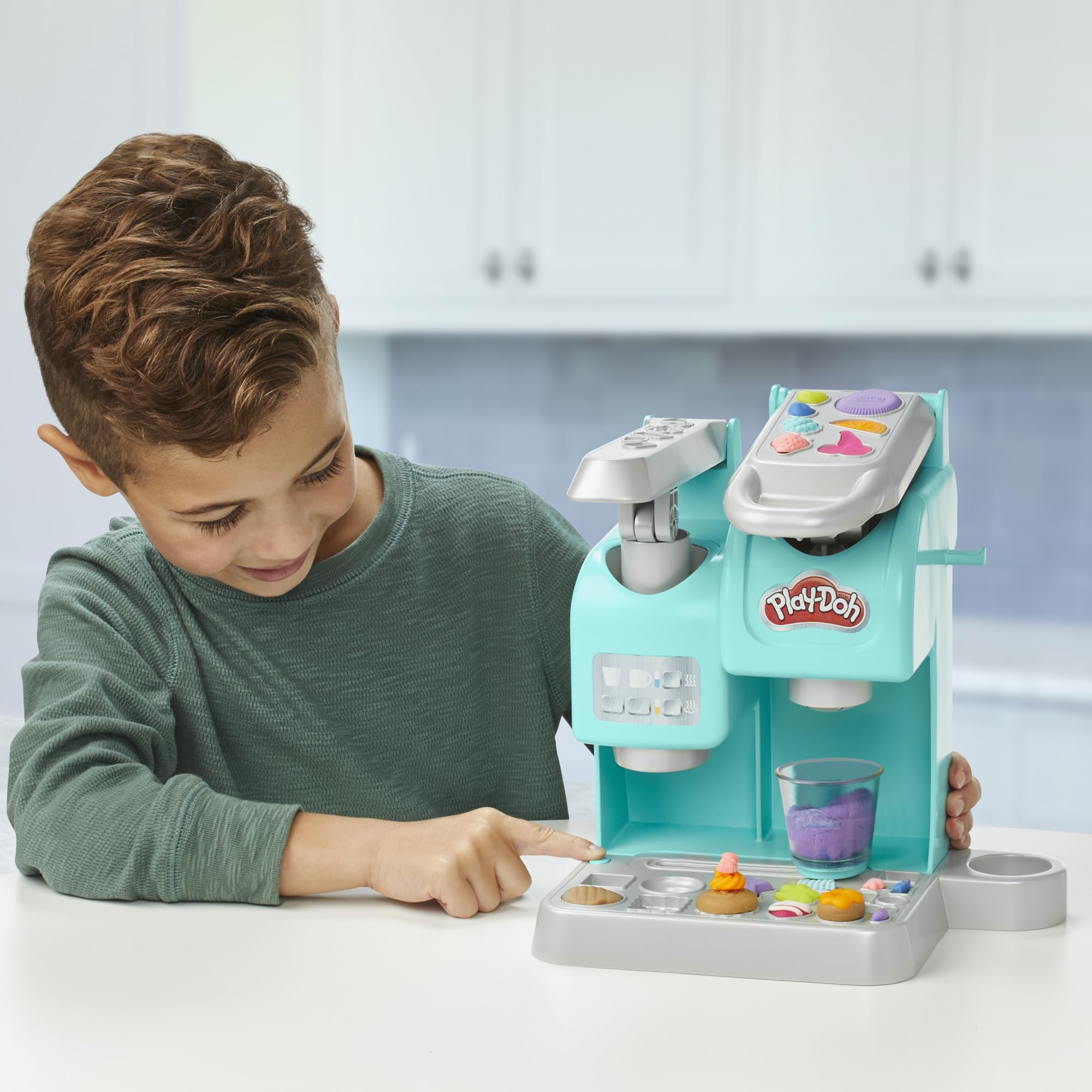 Play-Doh Super Colourful Cafe Playset - Pretend Play Coffee Shop with 8 Pots & 20 Accessories 4