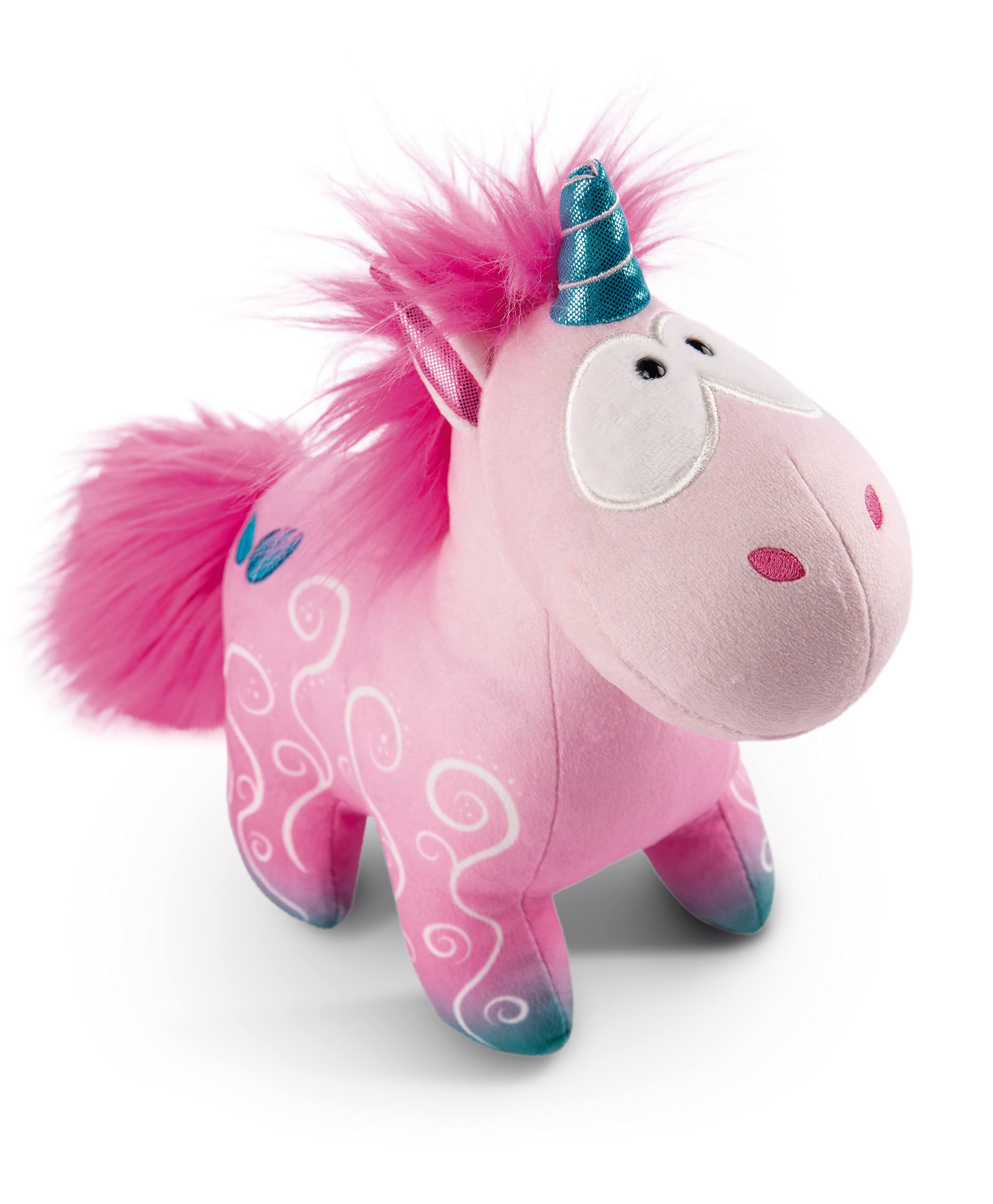 NICI 49106 Cuddly Unicorn Midnight Floral 22cm - Sustainable Plush Toy from Theodor & Friends 1